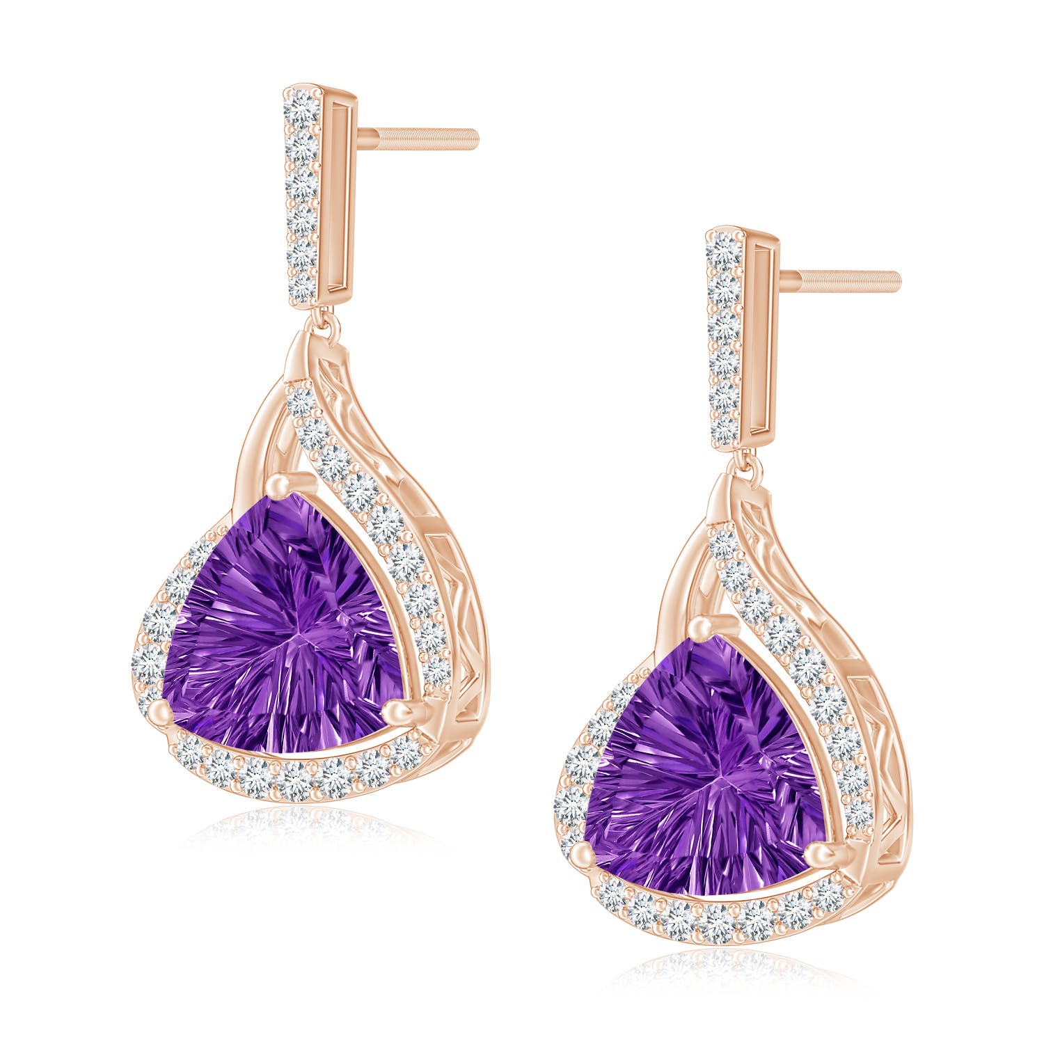 AAAA - Amethyst / 2.73 CT / 14 KT Rose Gold