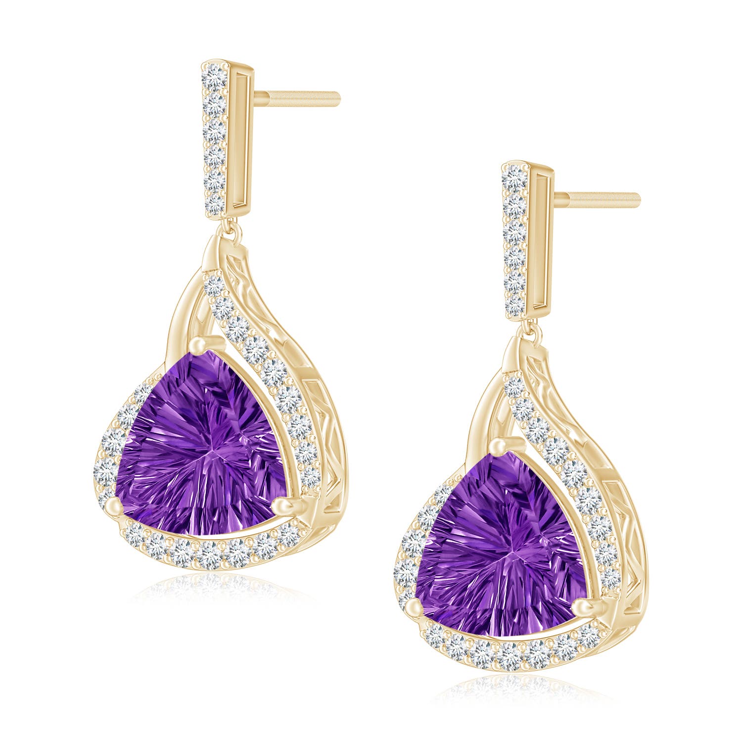 AAAA - Amethyst / 2.73 CT / 14 KT Yellow Gold