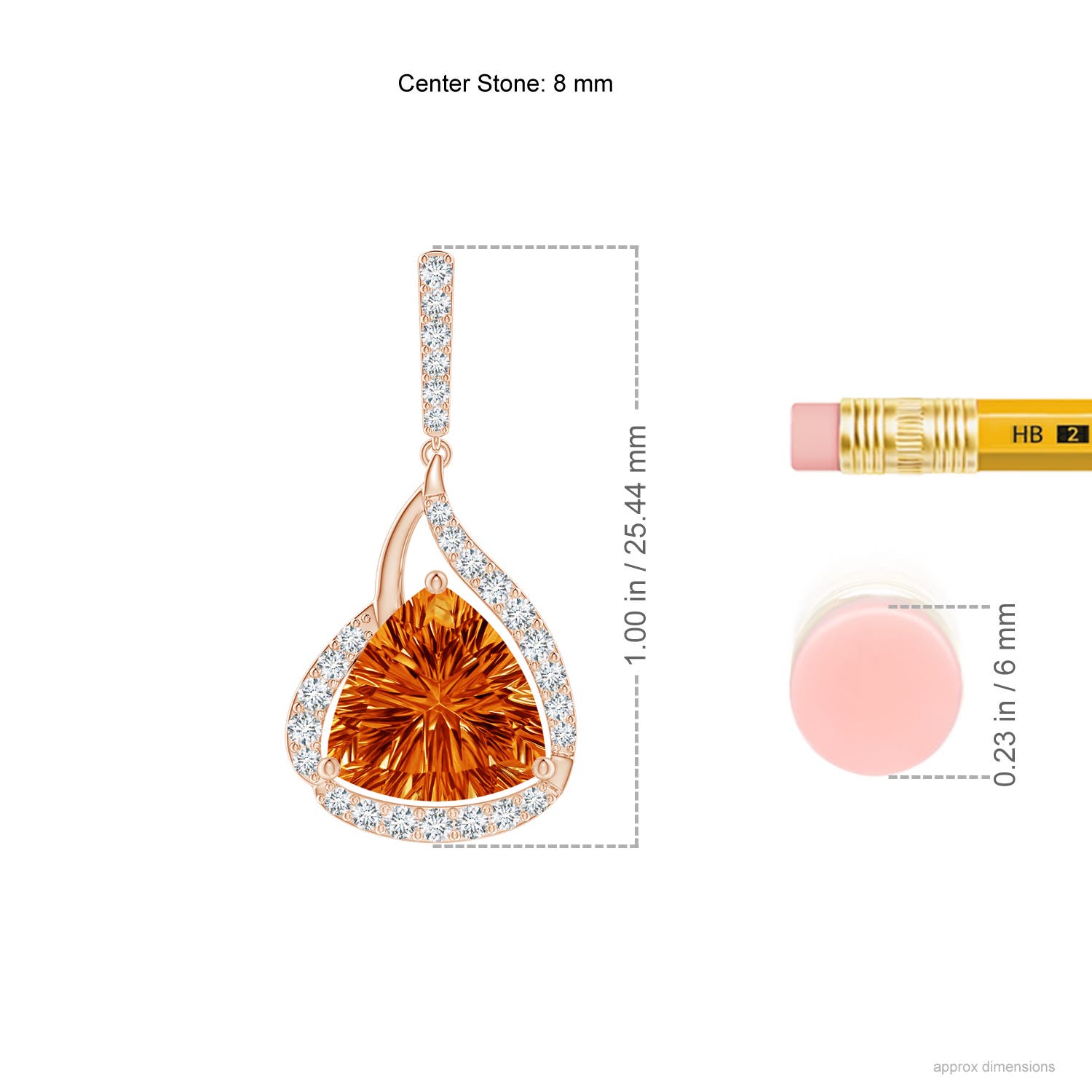 AAAA - Citrine / 2.73 CT / 14 KT Rose Gold