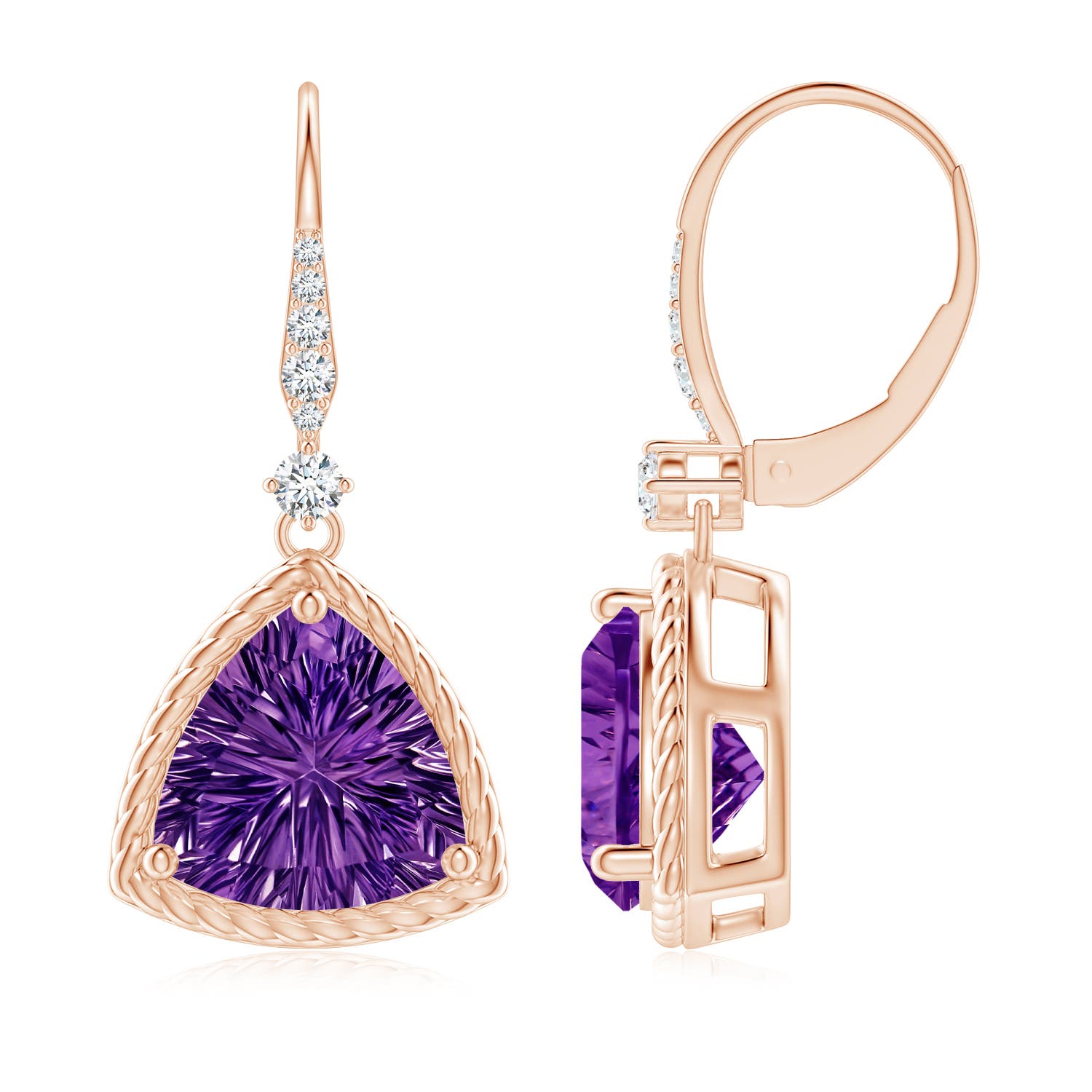 AAAA - Amethyst / 5.19 CT / 14 KT Rose Gold