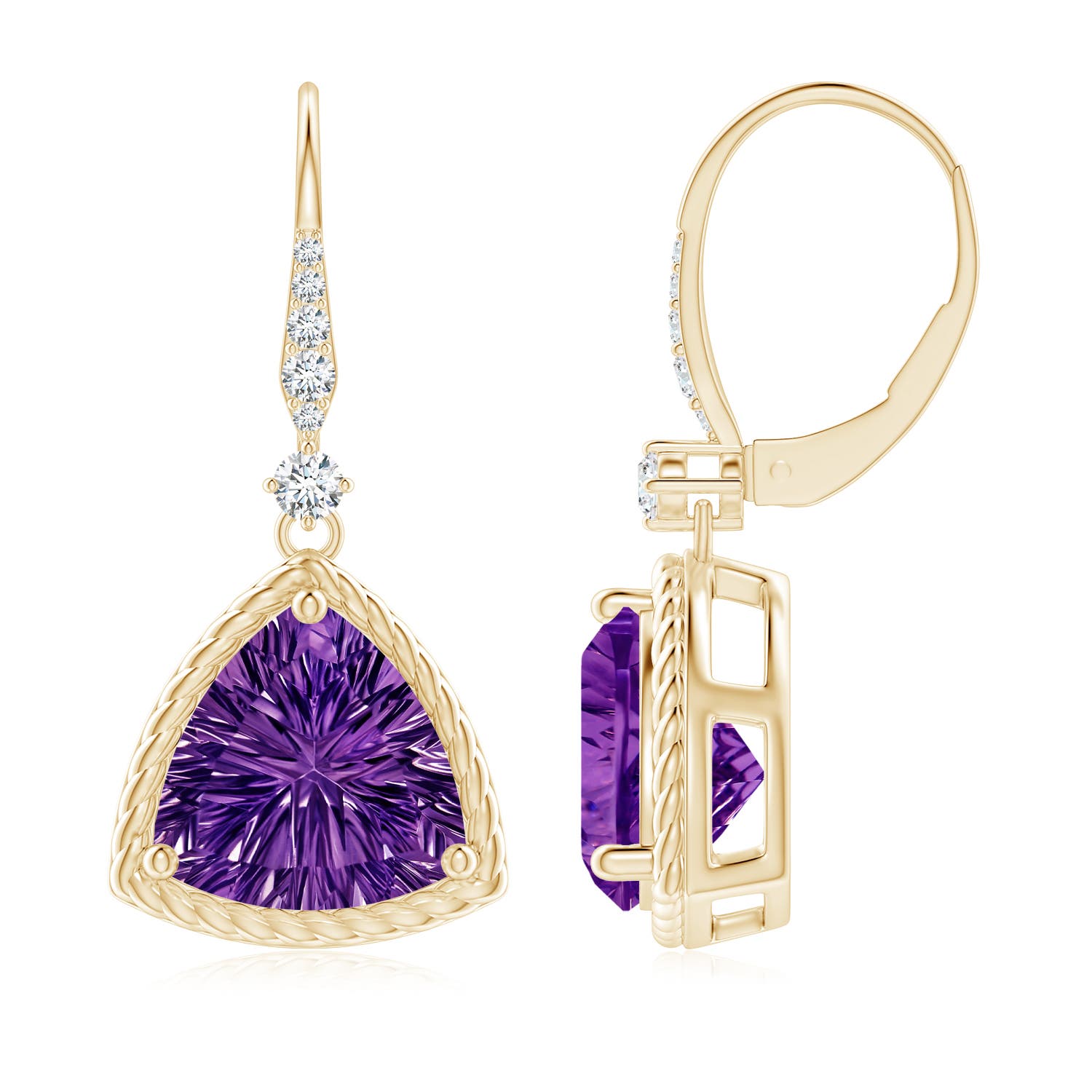 AAAA - Amethyst / 5.19 CT / 14 KT Yellow Gold