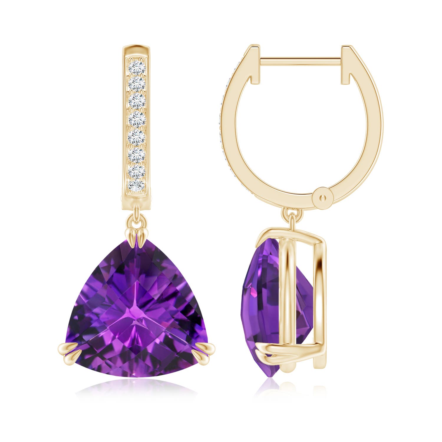 AAAA - Amethyst / 5.13 CT / 14 KT Yellow Gold