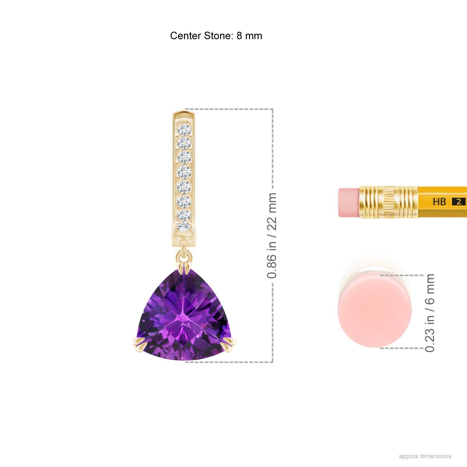 AAAA - Amethyst / 2.53 CT / 14 KT Yellow Gold