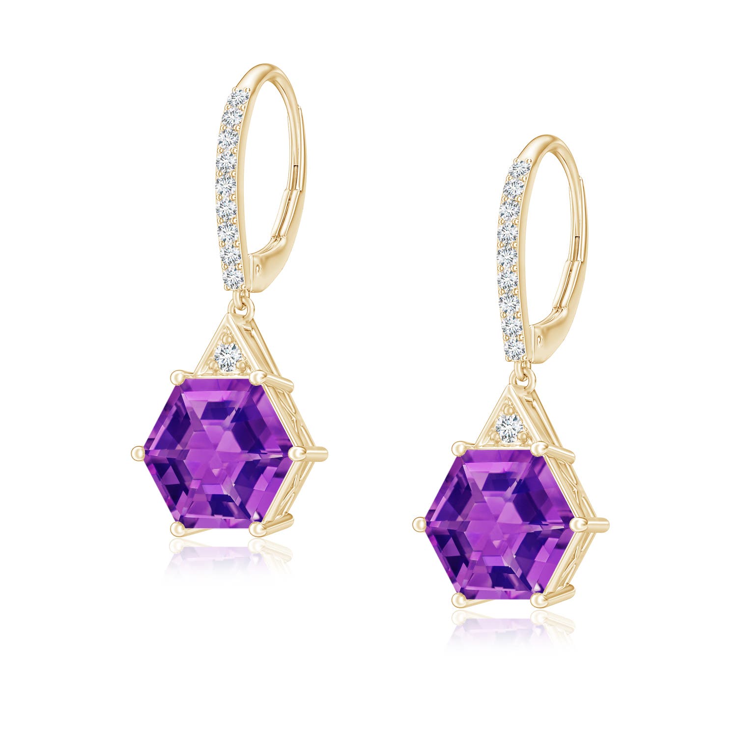 AAAA - Amethyst / 3.11 CT / 14 KT Yellow Gold