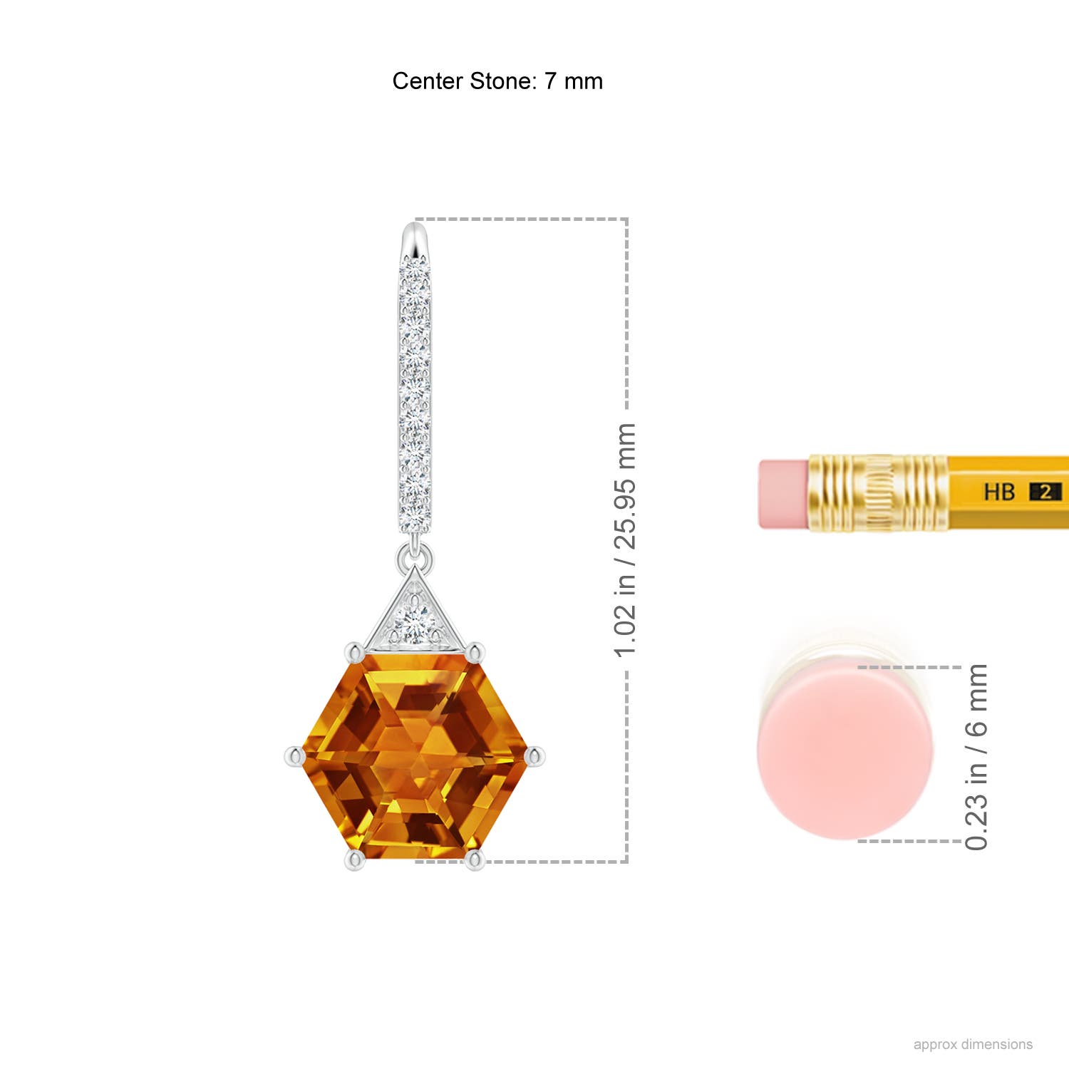 AAAA - Citrine / 3.11 CT / 14 KT White Gold