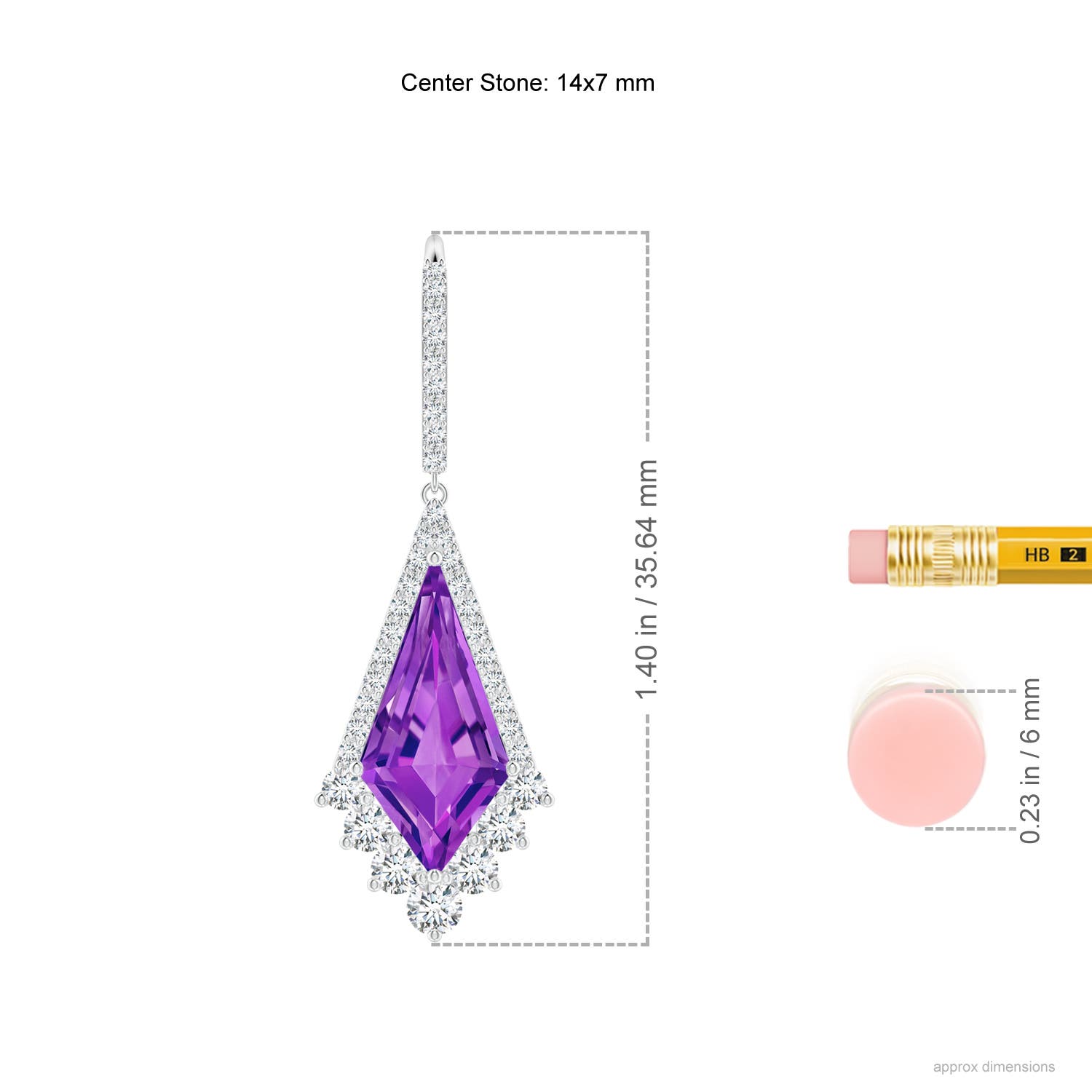 AAAA - Amethyst / 7.84 CT / 14 KT White Gold