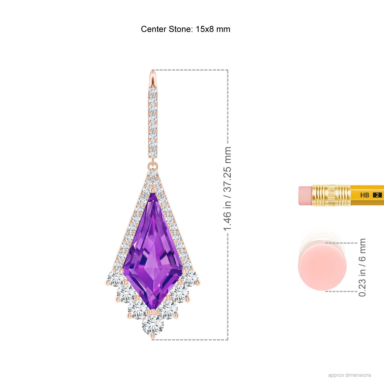 AAAA - Amethyst / 10.1 CT / 14 KT Rose Gold