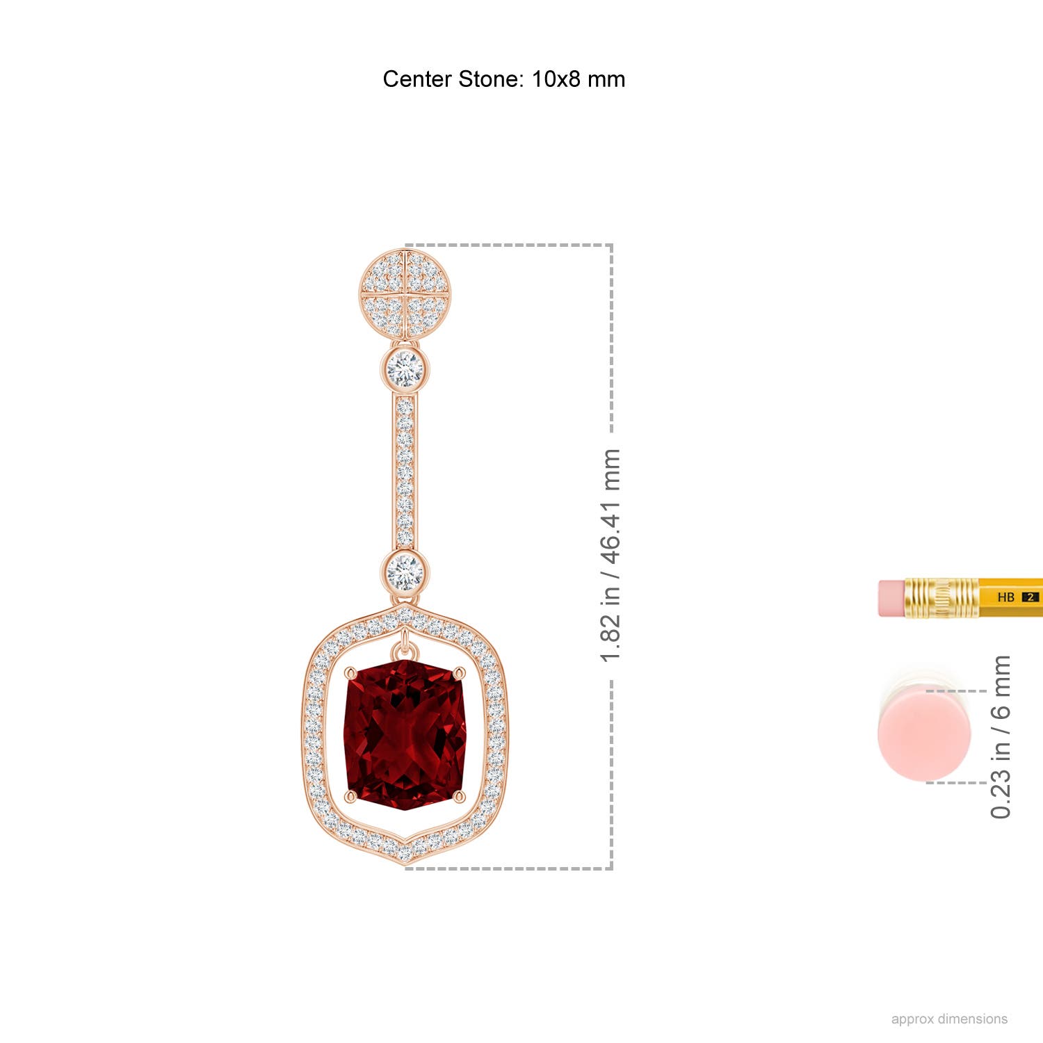 AAAA - Garnet / 6.57 CT / 14 KT Rose Gold