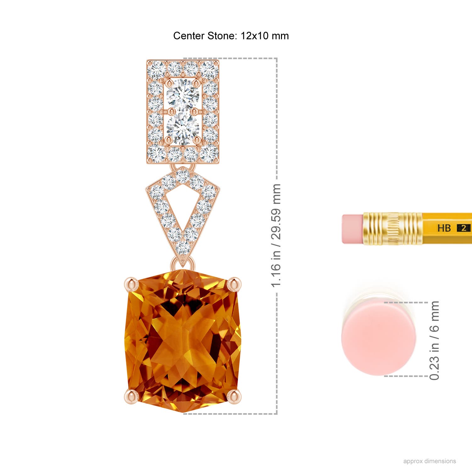 AAAA - Citrine / 10.57 CT / 14 KT Rose Gold