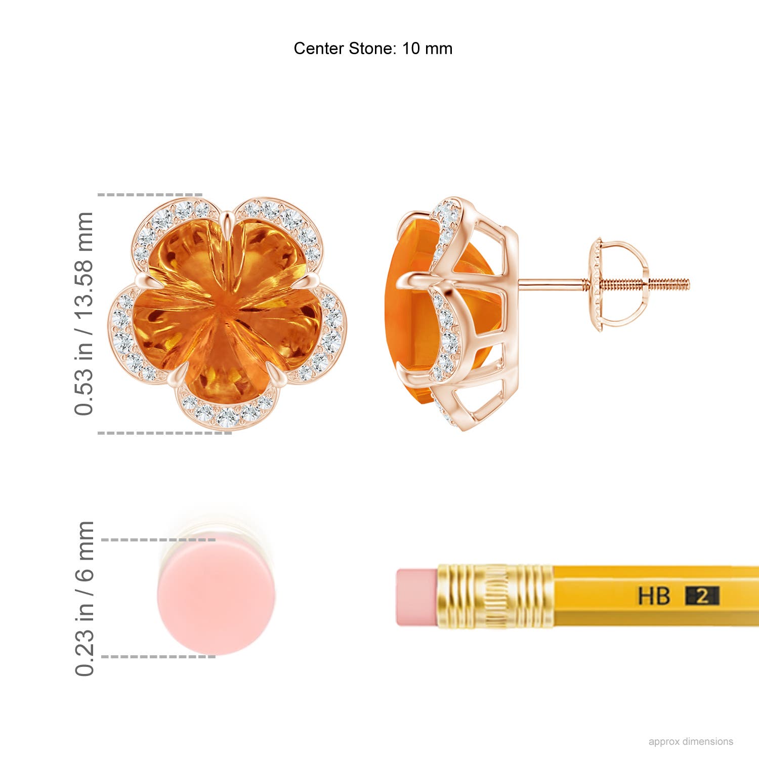 AAAA - Citrine / 9.06 CT / 14 KT Rose Gold