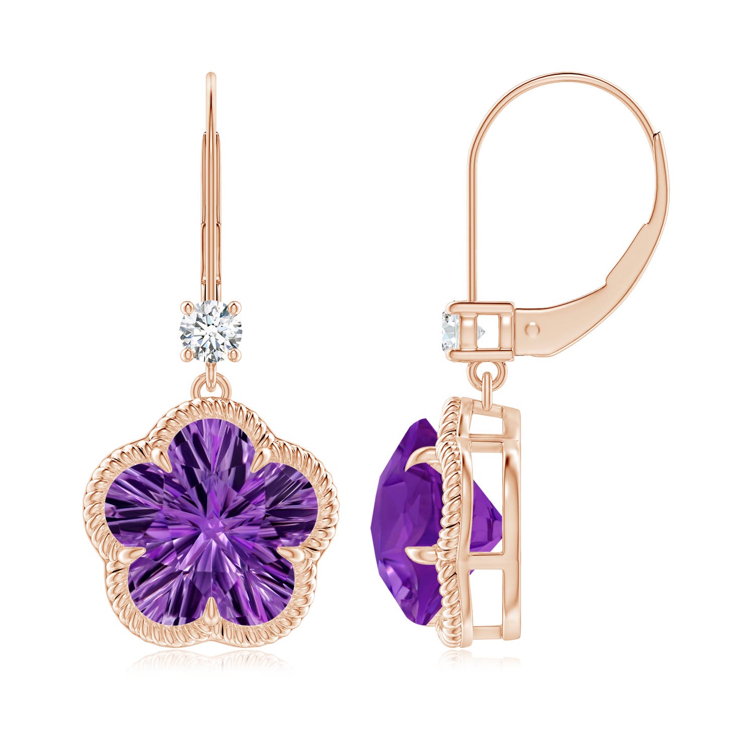 AAAA - Amethyst / 7.61 CT / 14 KT Rose Gold