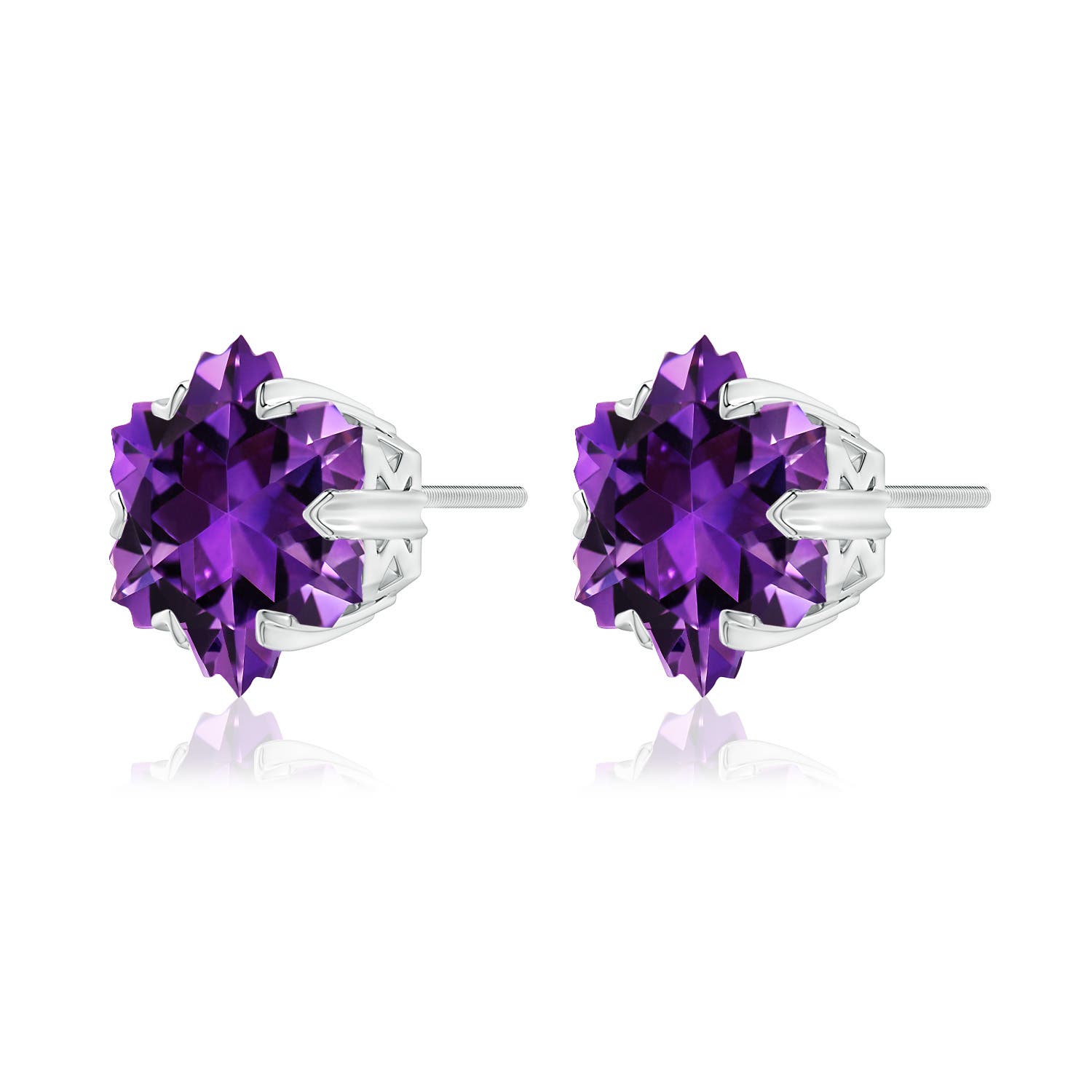 AAAA - Amethyst / 9 CT / 14 KT White Gold