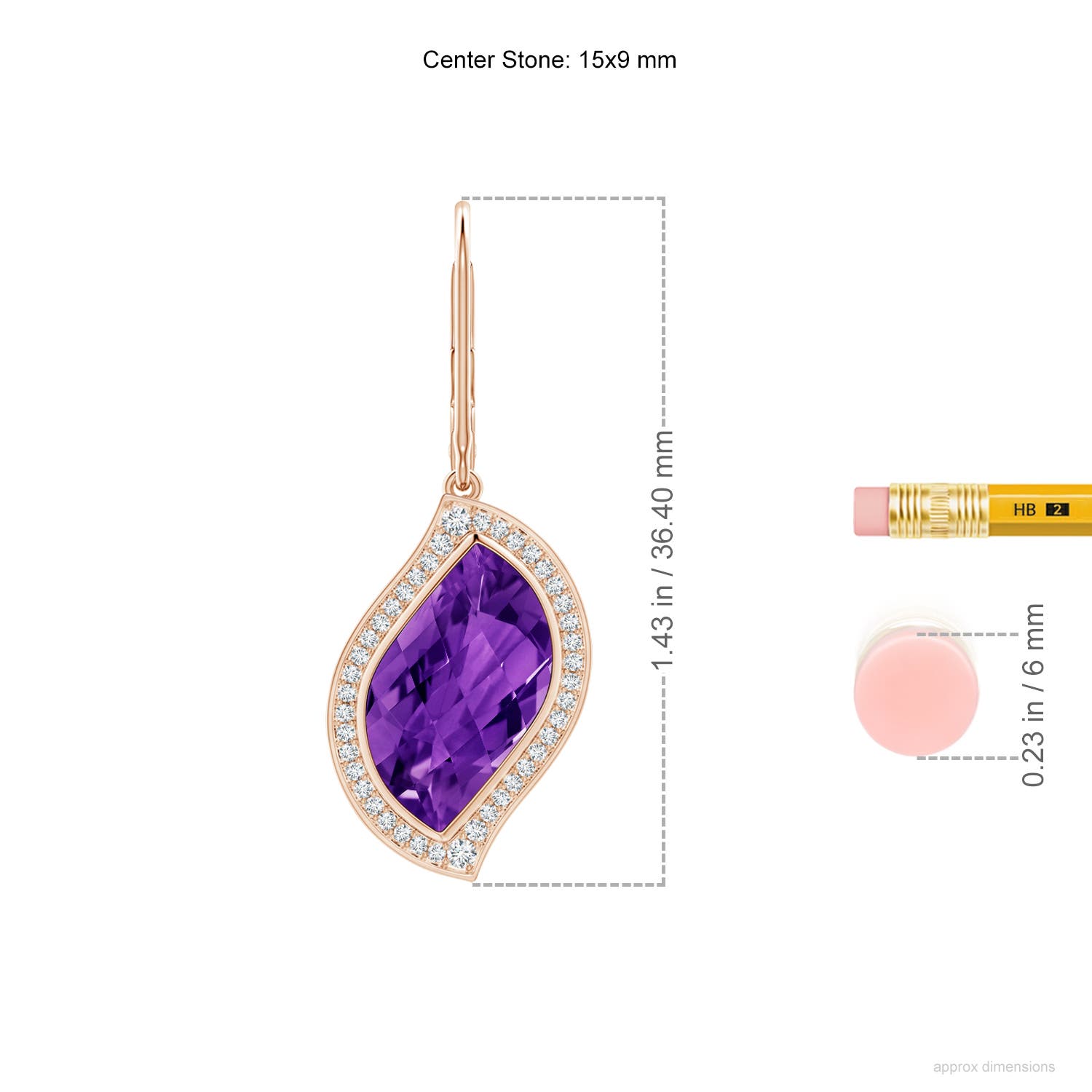 AAAA - Amethyst / 11.31 CT / 14 KT Rose Gold