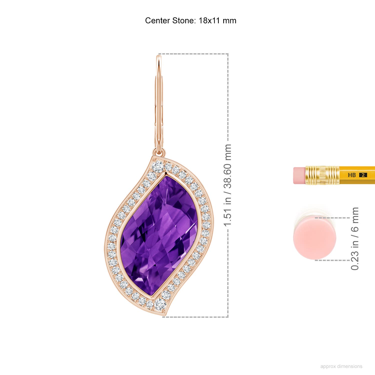 AAAA - Amethyst / 13.92 CT / 14 KT Rose Gold