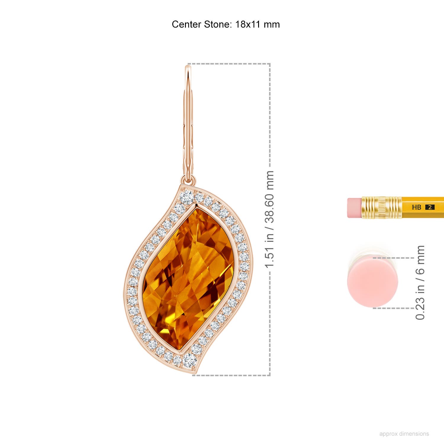 AAAA - Citrine / 13.92 CT / 14 KT Rose Gold