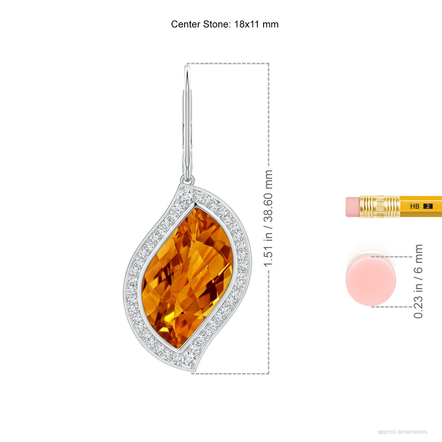 AAAA - Citrine / 13.92 CT / 14 KT White Gold