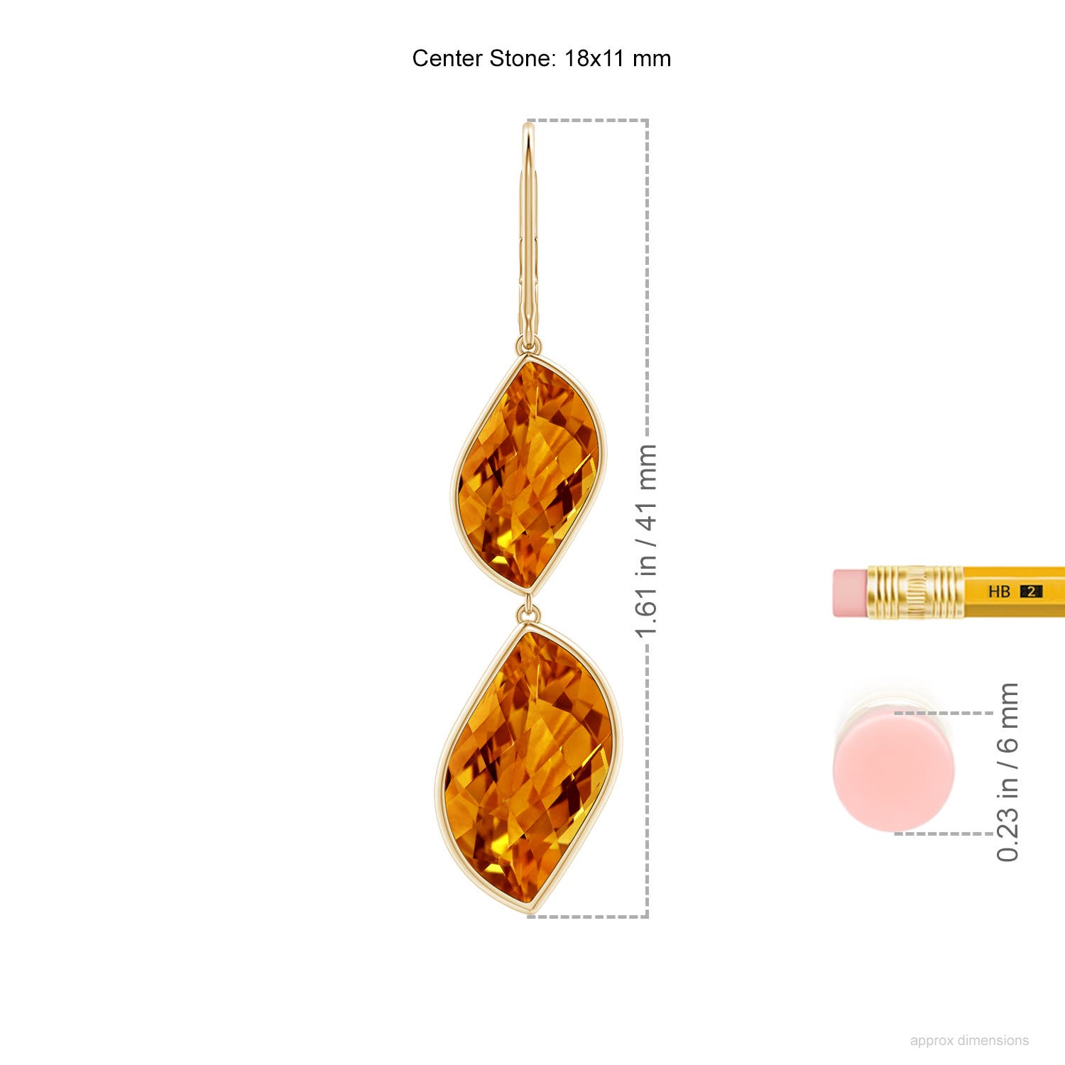 AAAA - Citrine / 24.4 CT / 14 KT Yellow Gold