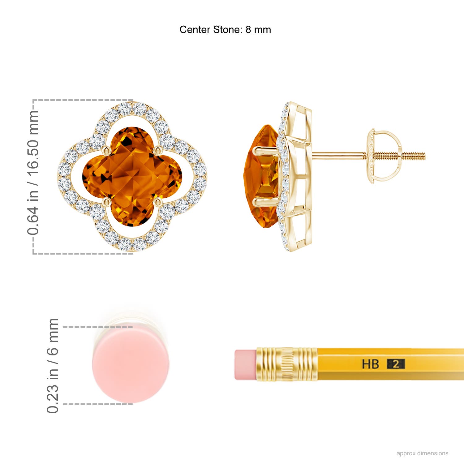 AAAA - Citrine / 5.19 CT / 14 KT Yellow Gold