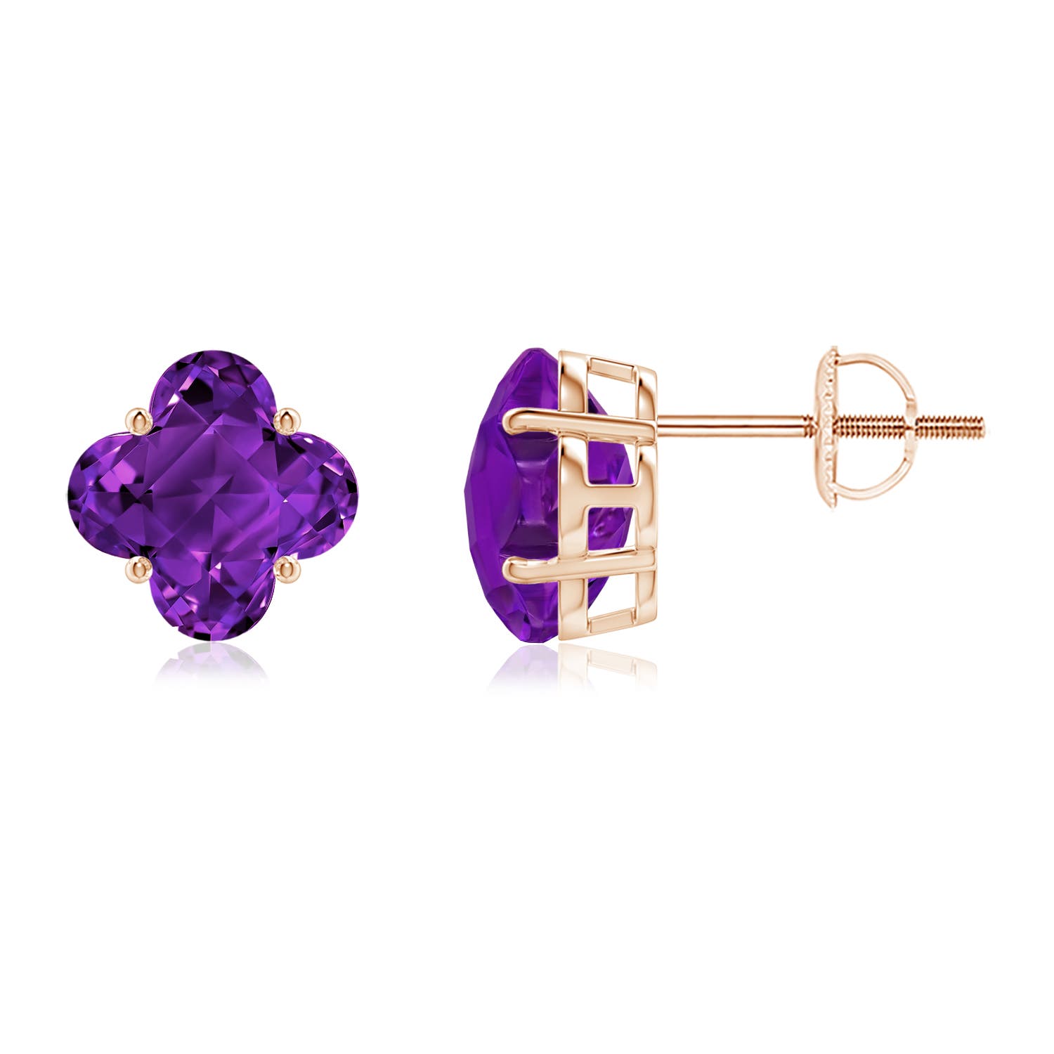 AAAA - Amethyst / 4.6 CT / 14 KT Rose Gold