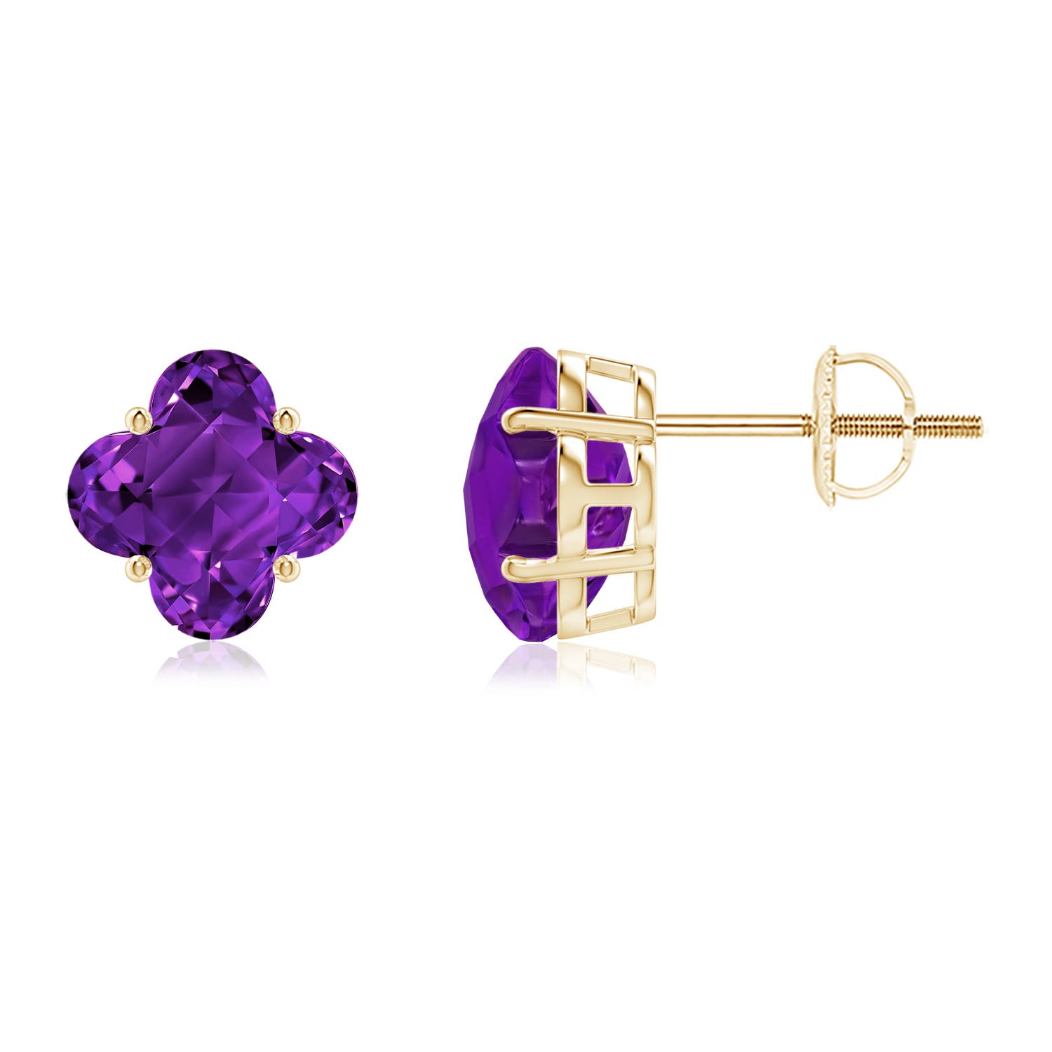 AAAA - Amethyst / 4.6 CT / 14 KT Yellow Gold