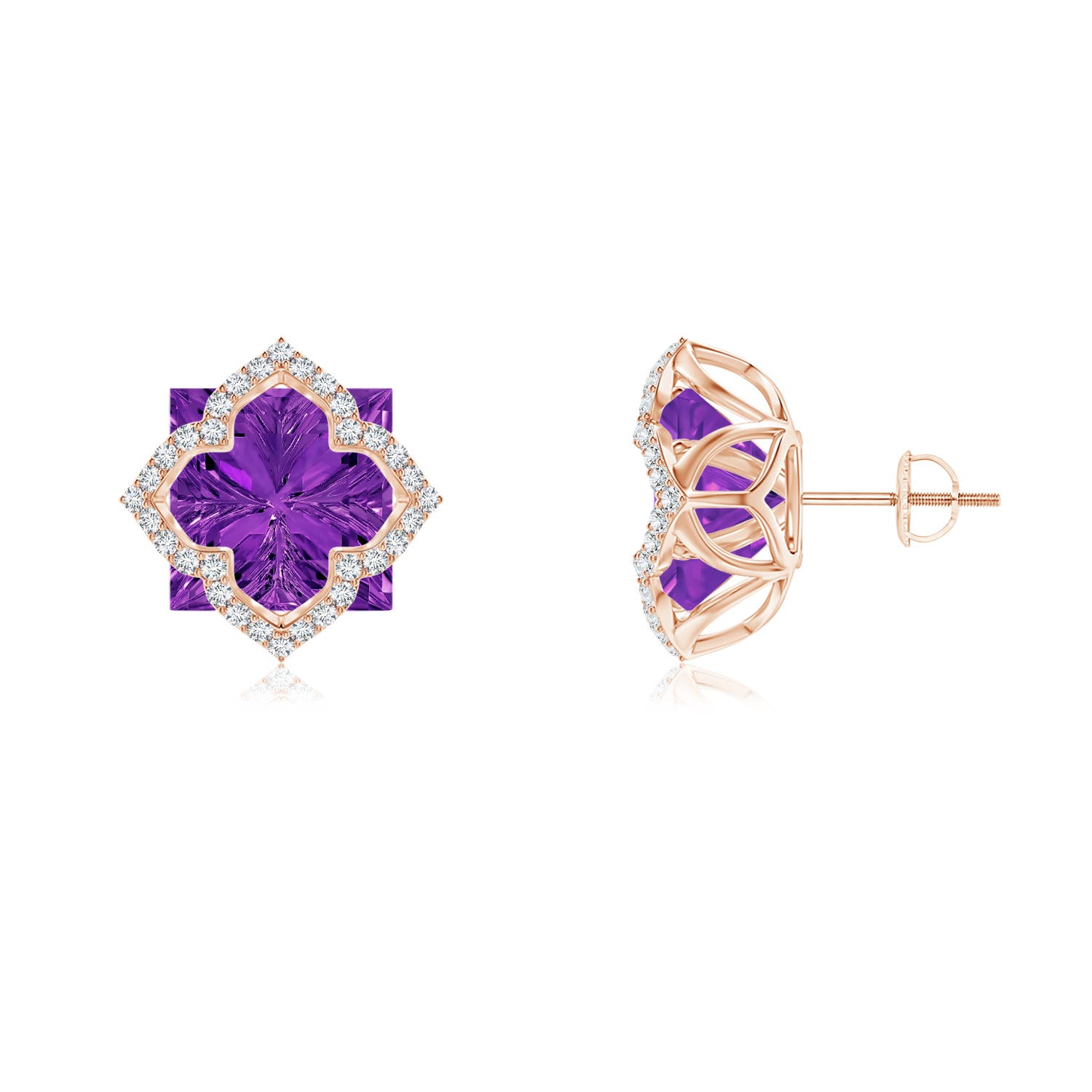 AAAA - Amethyst / 8.91 CT / 14 KT Rose Gold