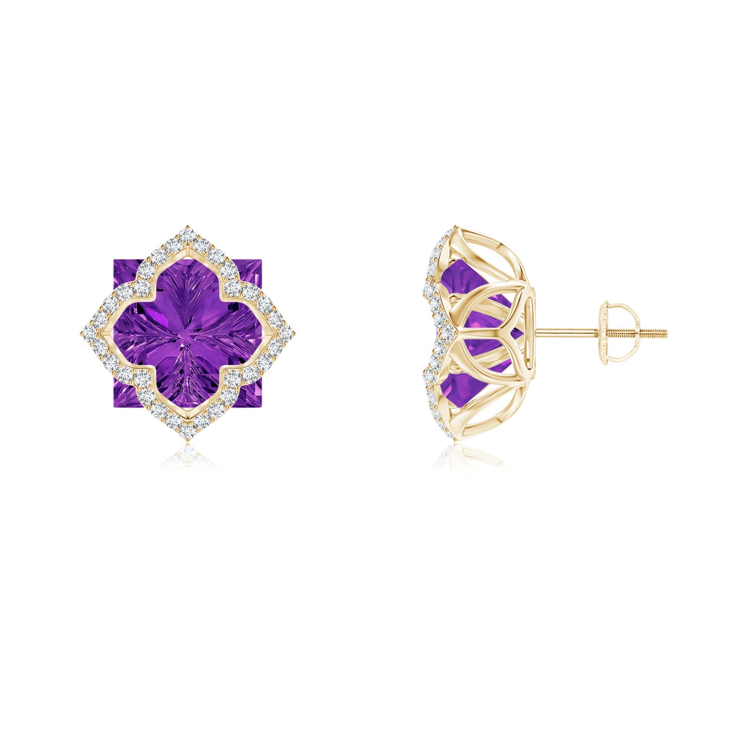 AAAA - Amethyst / 8.91 CT / 14 KT Yellow Gold