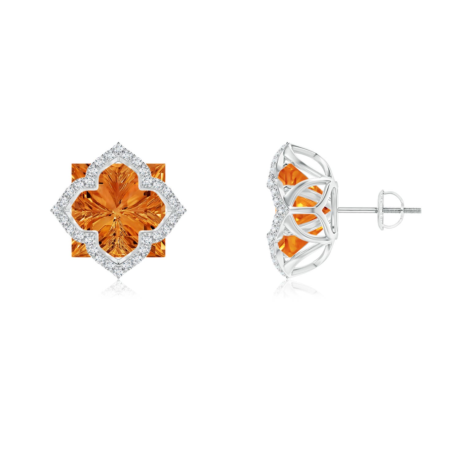 AAAA - Citrine / 8.91 CT / 14 KT White Gold