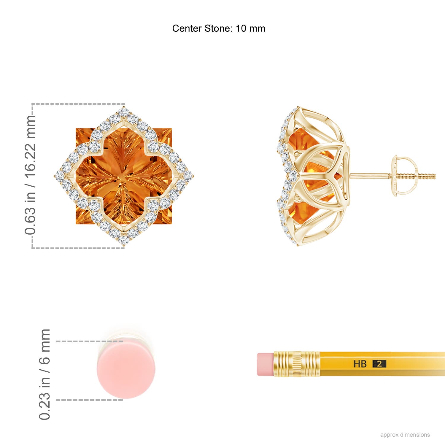 AAAA - Citrine / 8.91 CT / 14 KT Yellow Gold