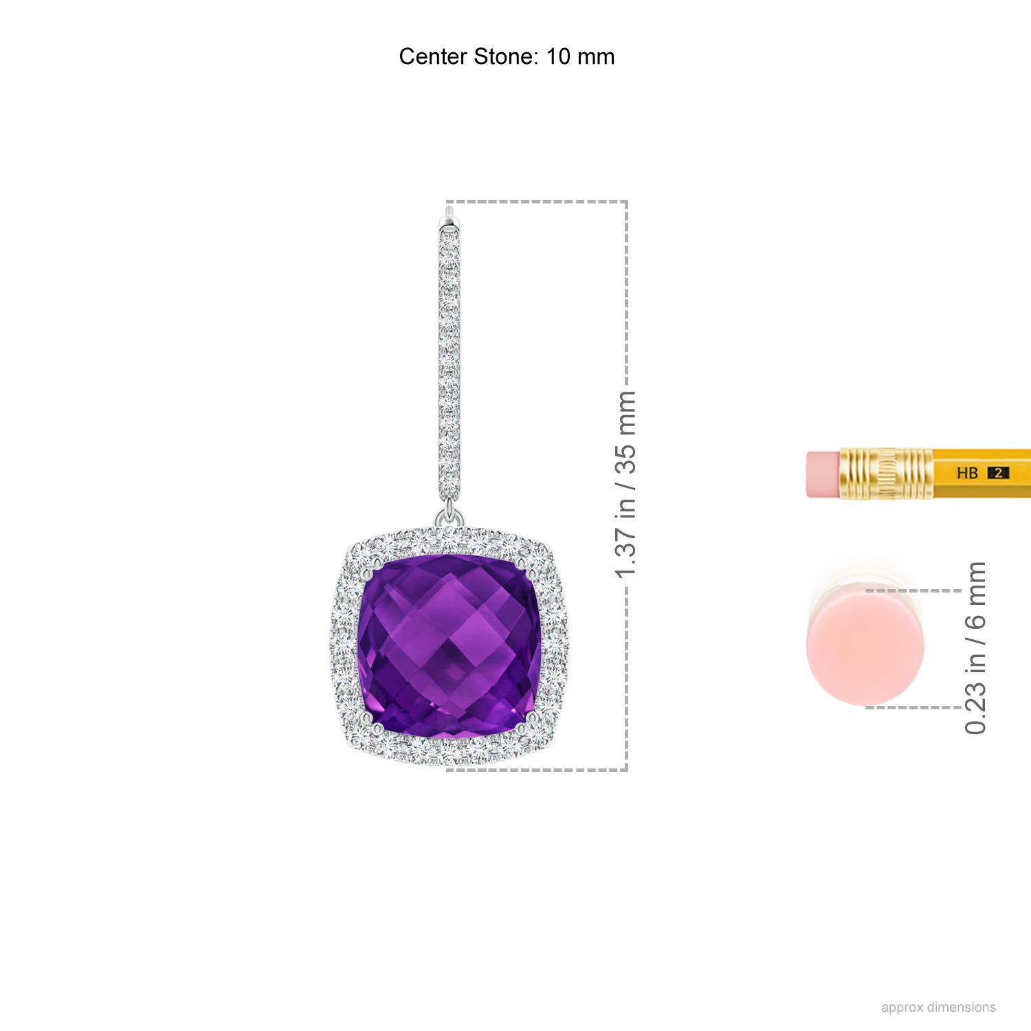 AAAA - Amethyst / 8.78 CT / 14 KT White Gold