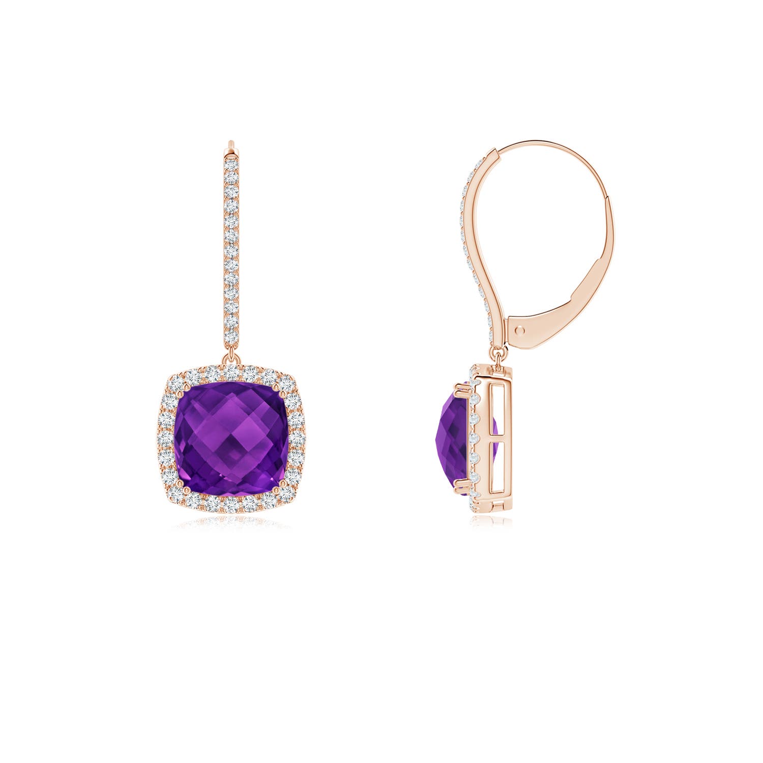 AAAA - Amethyst / 5.42 CT / 14 KT Rose Gold