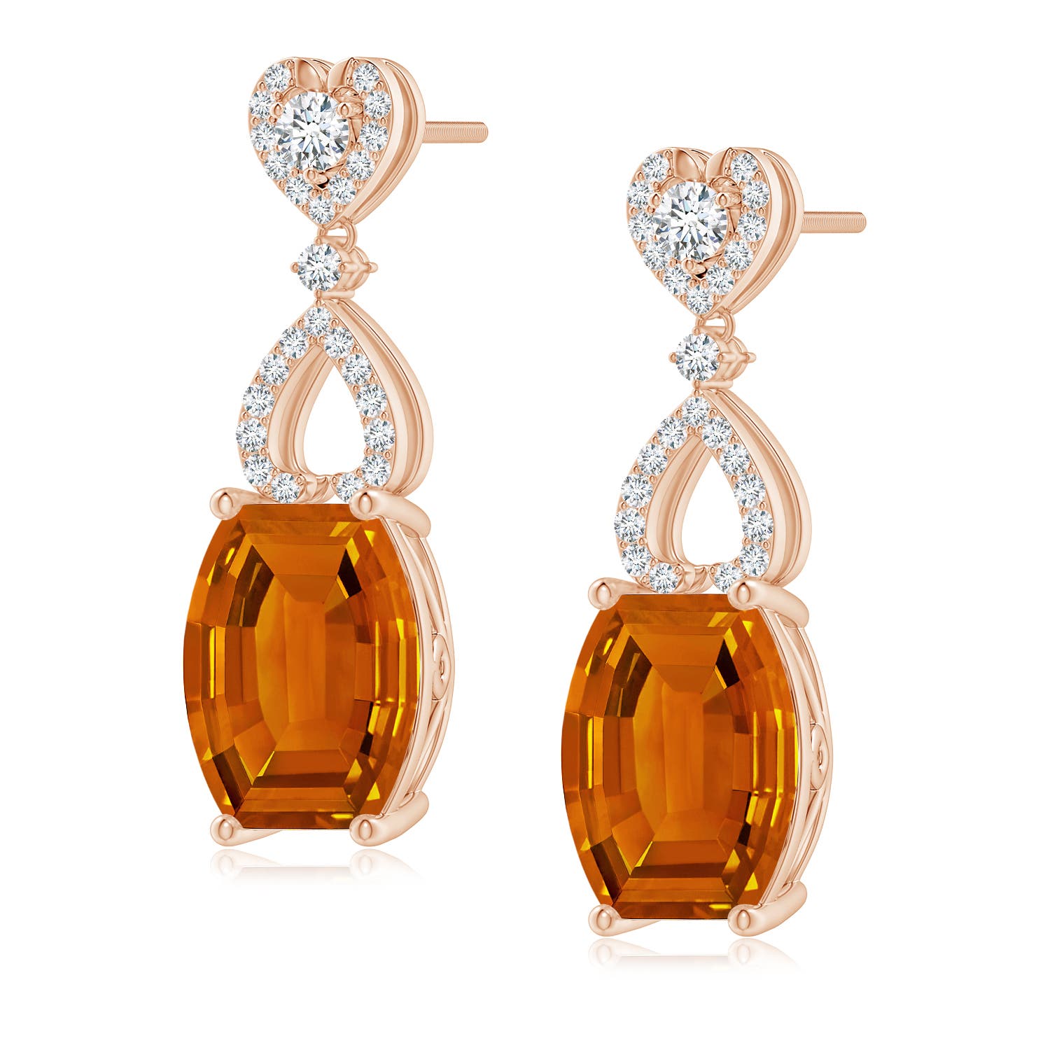 AAAA - Citrine / 6.15 CT / 14 KT Rose Gold