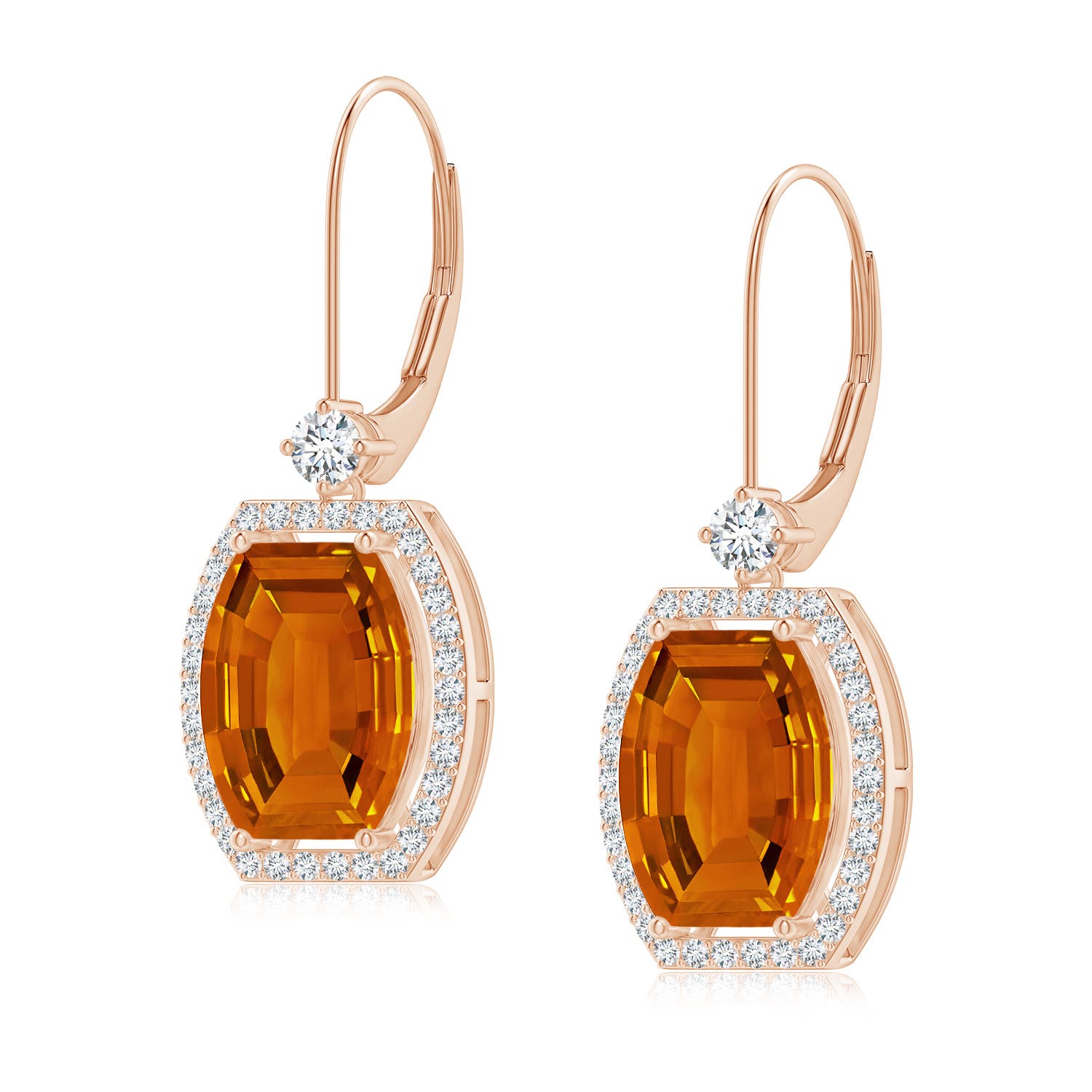 AAAA - Citrine / 6.29 CT / 14 KT Rose Gold