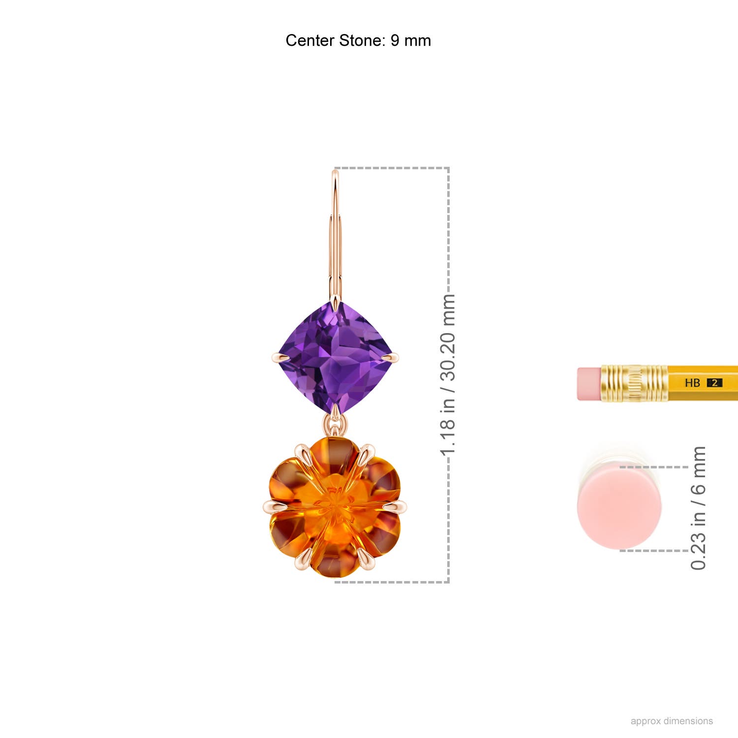 AAAA - Amethyst / 8.82 CT / 14 KT Rose Gold