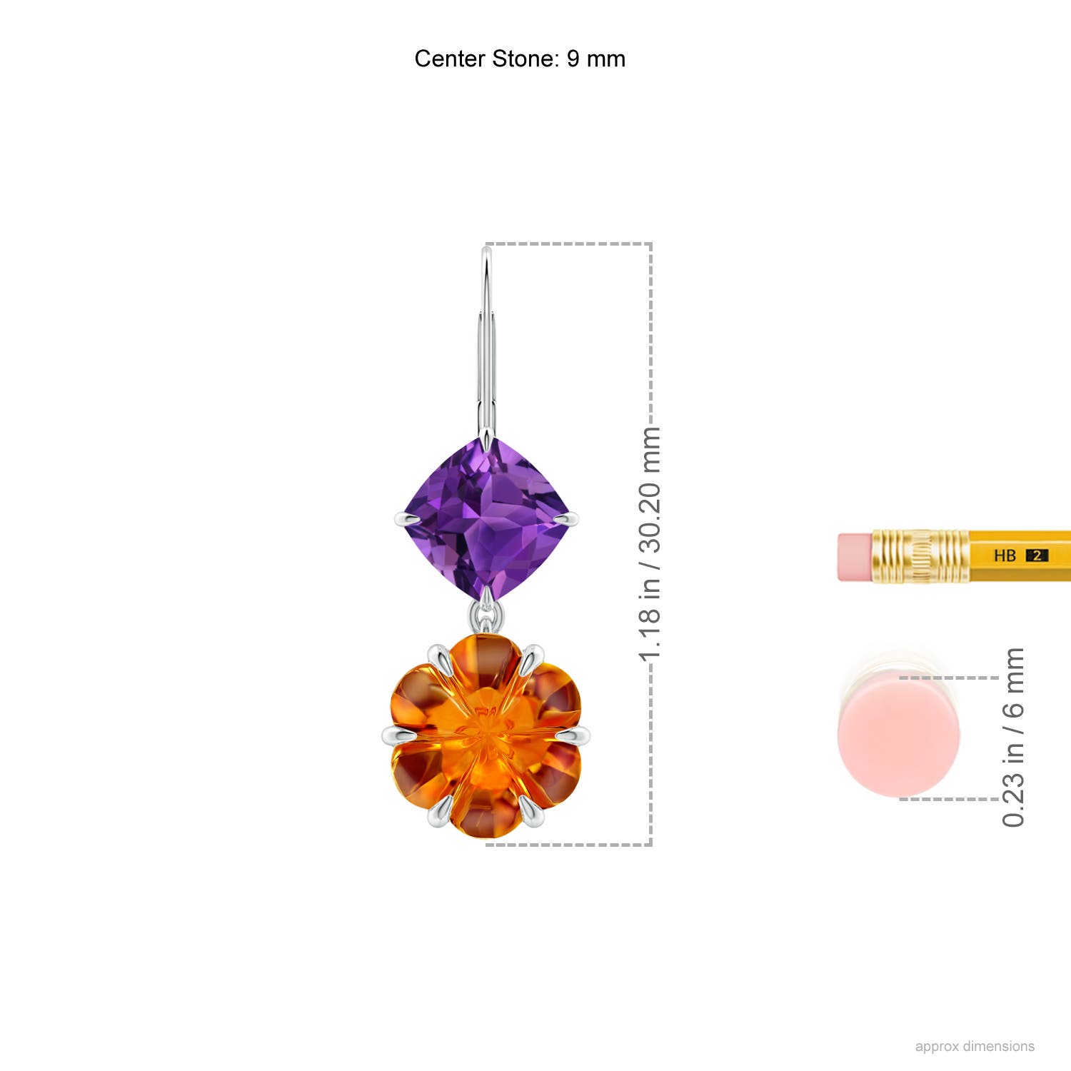 AAAA - Amethyst / 8.82 CT / 14 KT White Gold