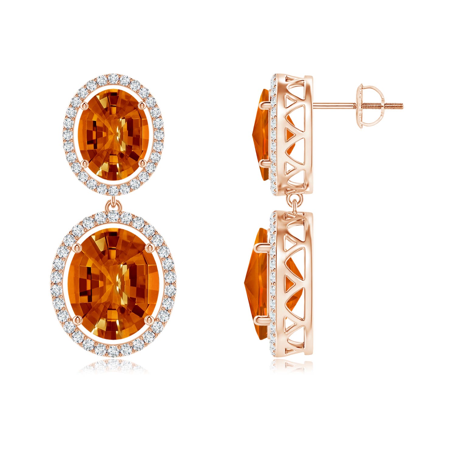 AAAA - Citrine / 14.22 CT / 14 KT Rose Gold