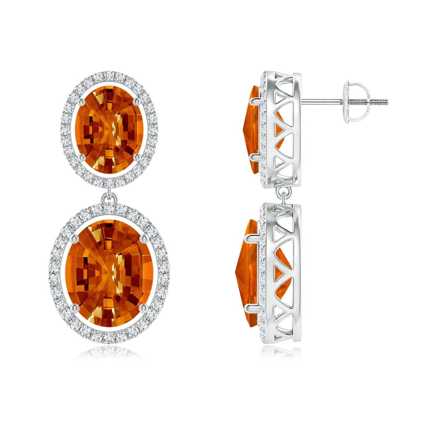 AAAA - Citrine / 14.22 CT / 14 KT White Gold