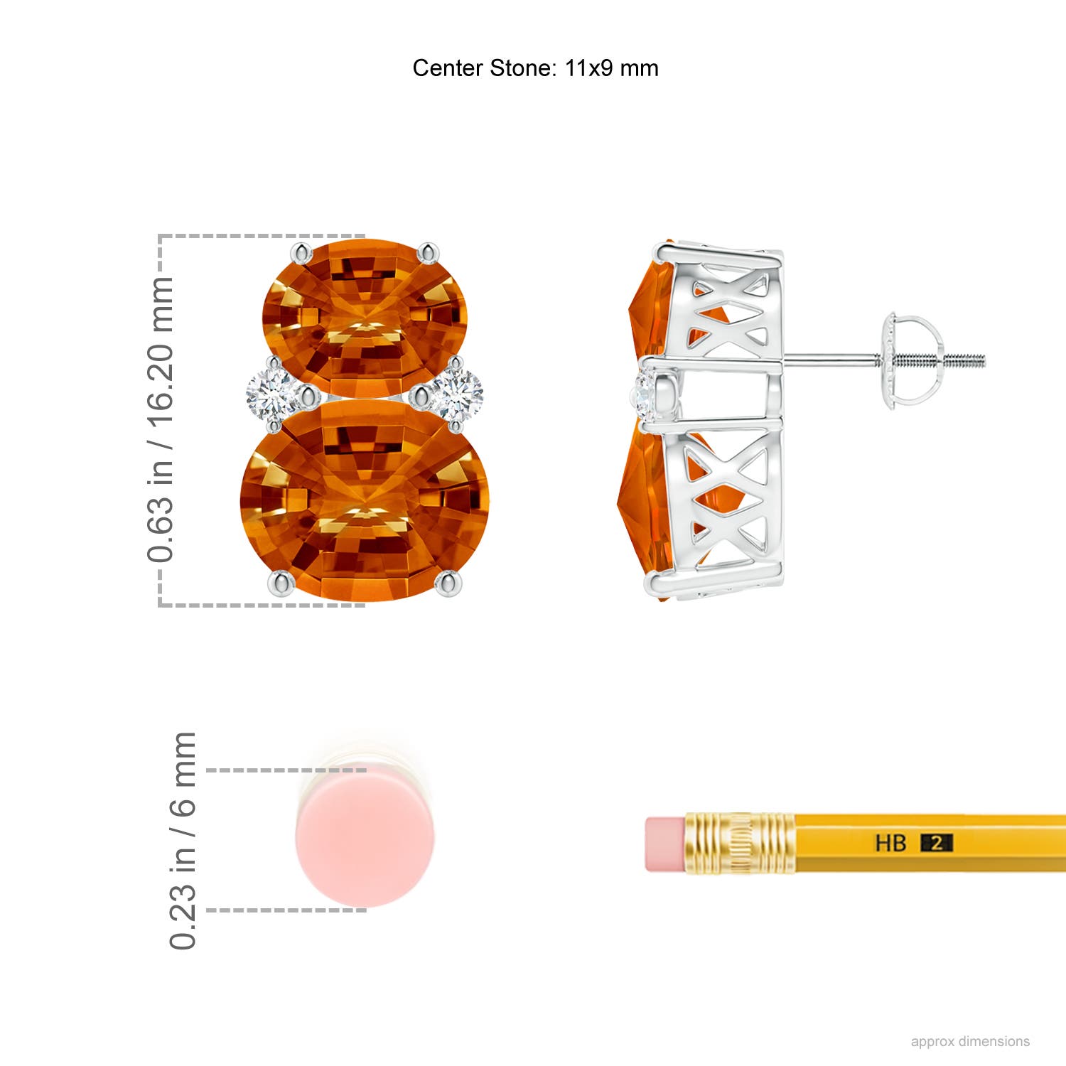 AAAA - Citrine / 13.58 CT / 14 KT White Gold