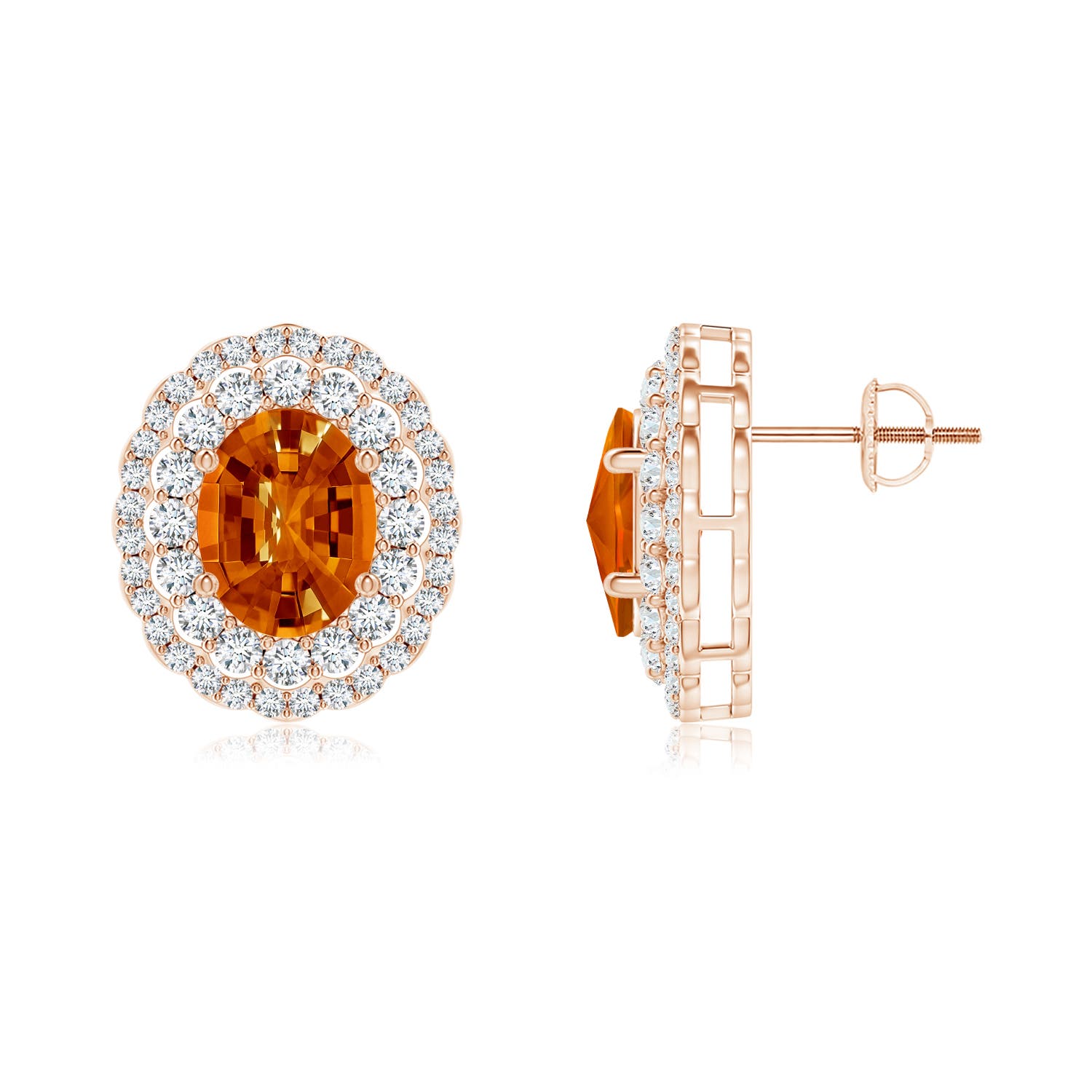 AAAA - Citrine / 6.04 CT / 14 KT Rose Gold