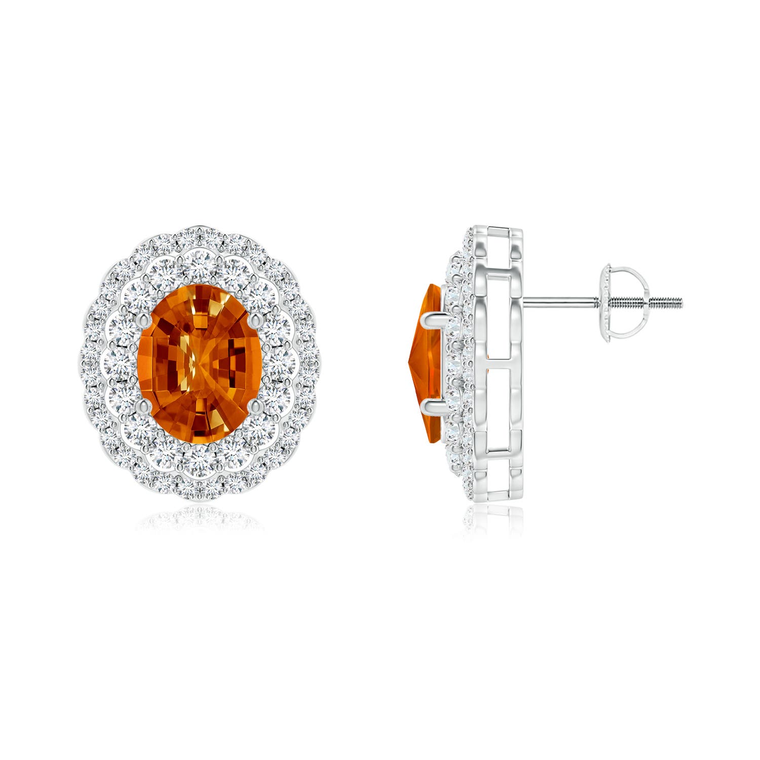 AAAA - Citrine / 6.04 CT / 14 KT White Gold