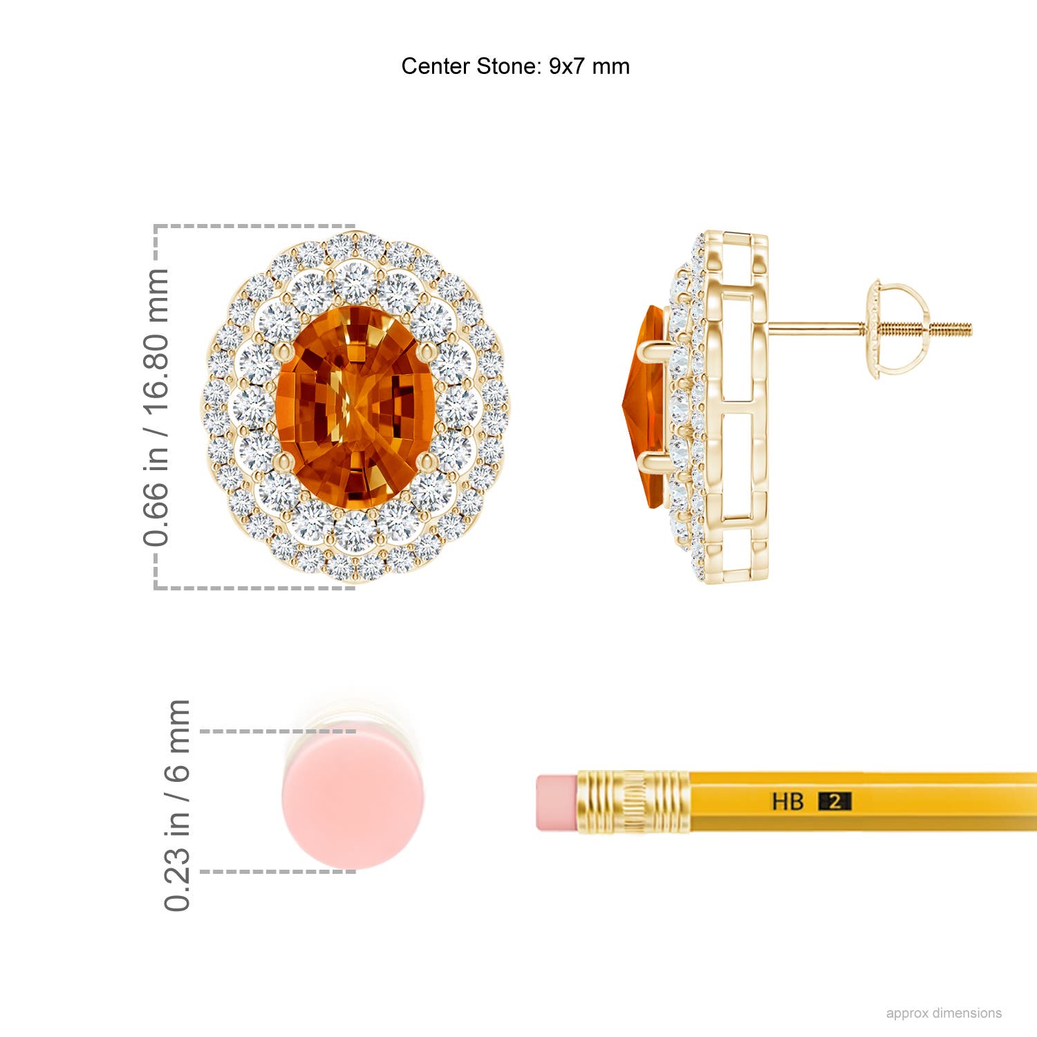 AAAA - Citrine / 6.04 CT / 14 KT Yellow Gold