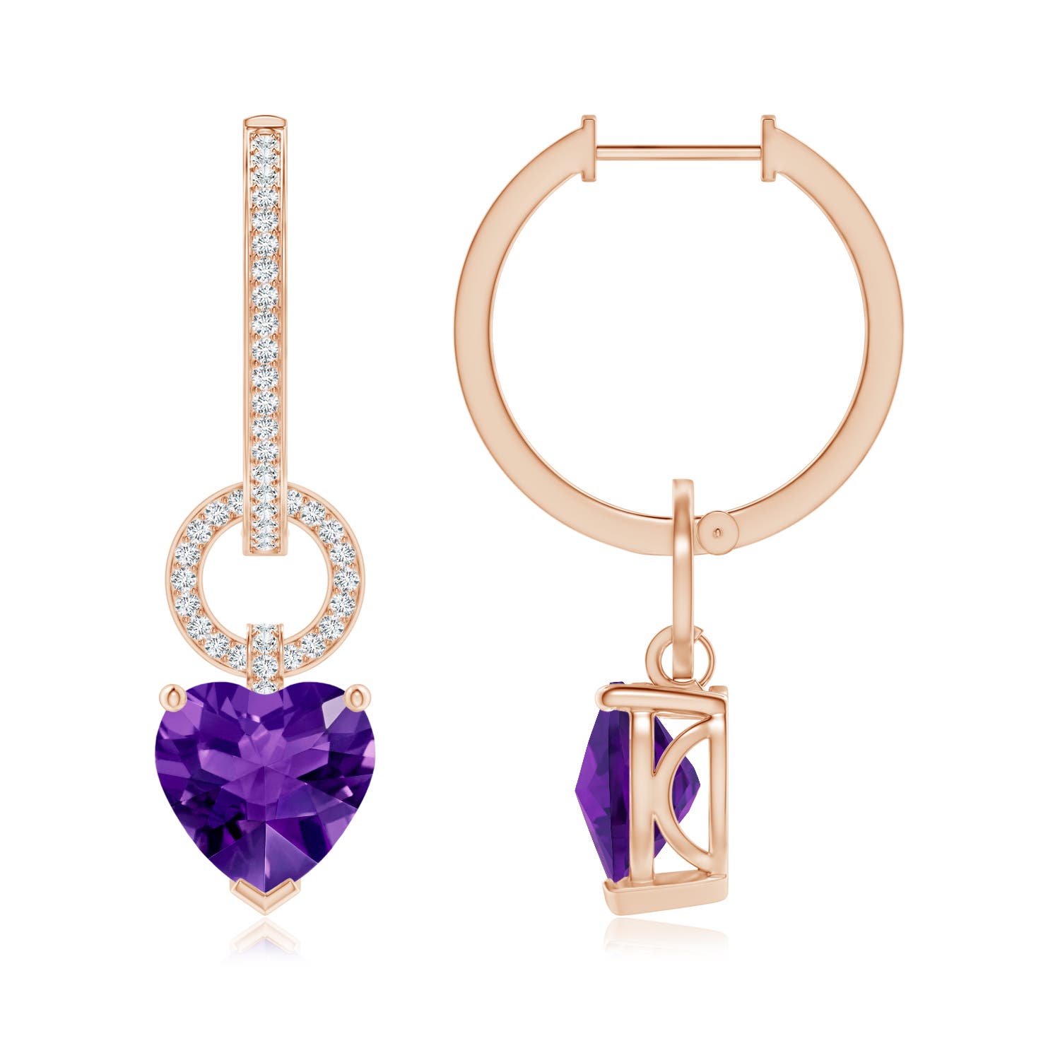 AAAA - Amethyst / 7.04 CT / 14 KT Rose Gold