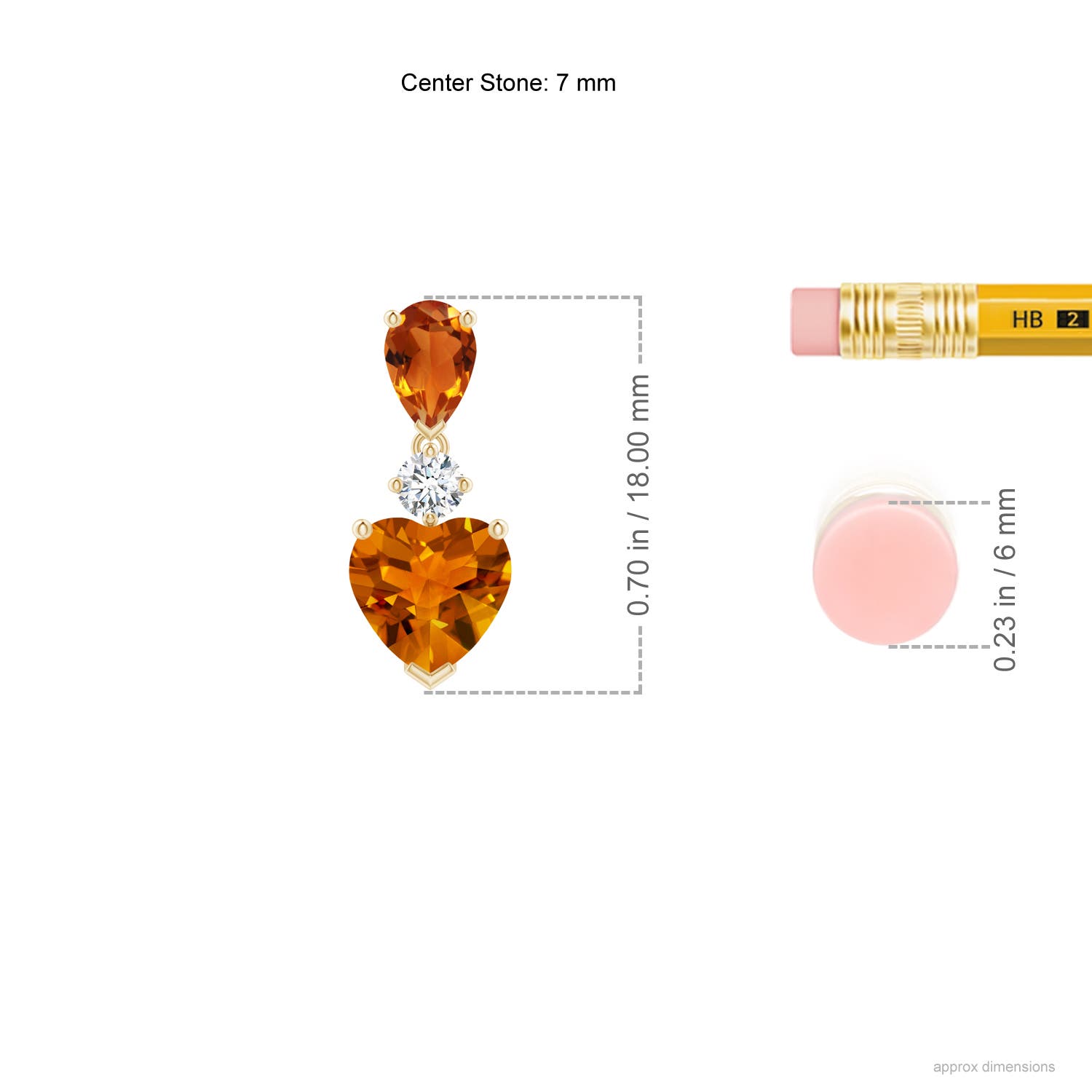 AAAA - Citrine / 3.91 CT / 14 KT Yellow Gold