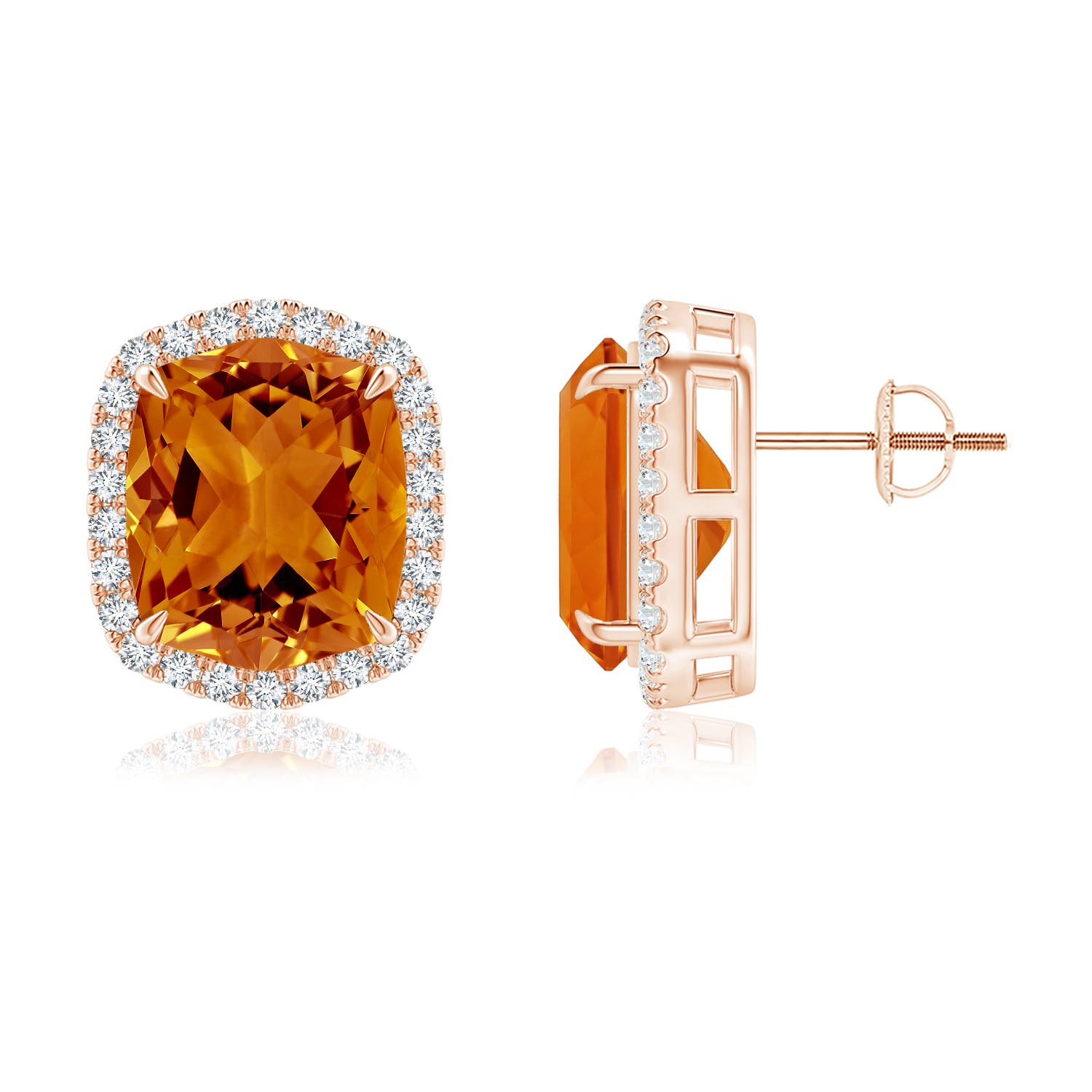 AAAA - Citrine / 10.68 CT / 14 KT Rose Gold