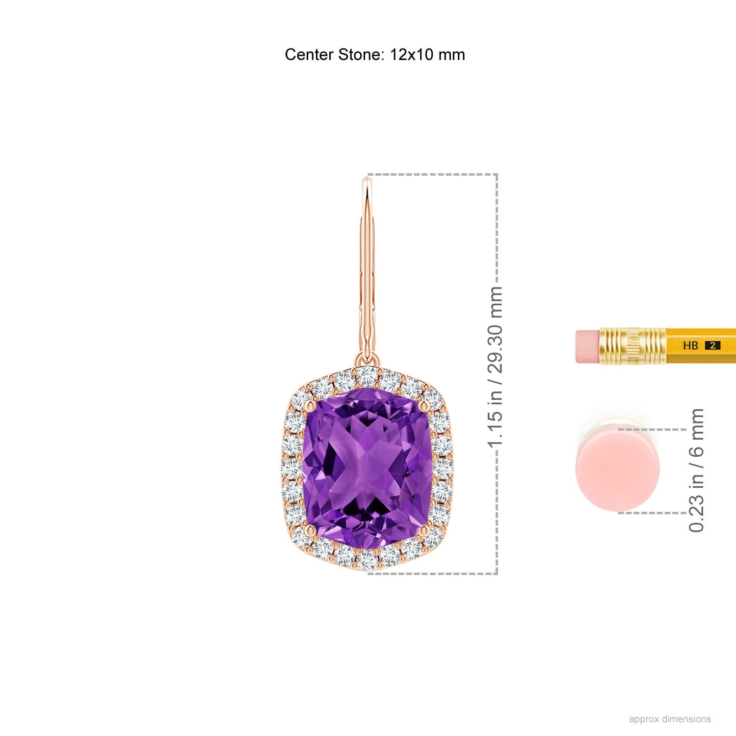 AAAA - Amethyst / 10.86 CT / 14 KT Rose Gold