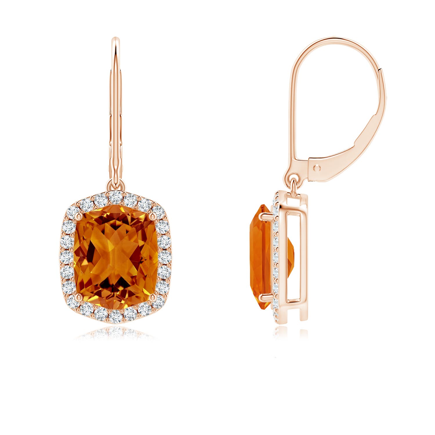 AAAA - Citrine / 6.08 CT / 14 KT Rose Gold