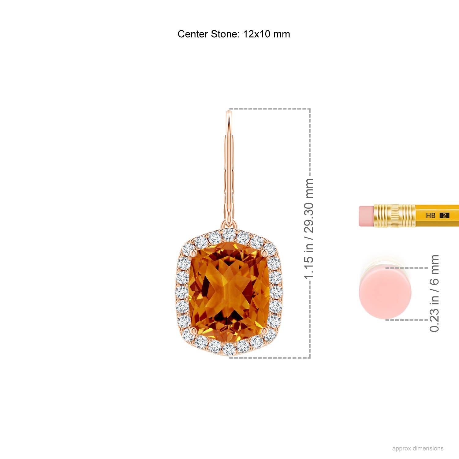 AAAA - Citrine / 10.86 CT / 14 KT Rose Gold