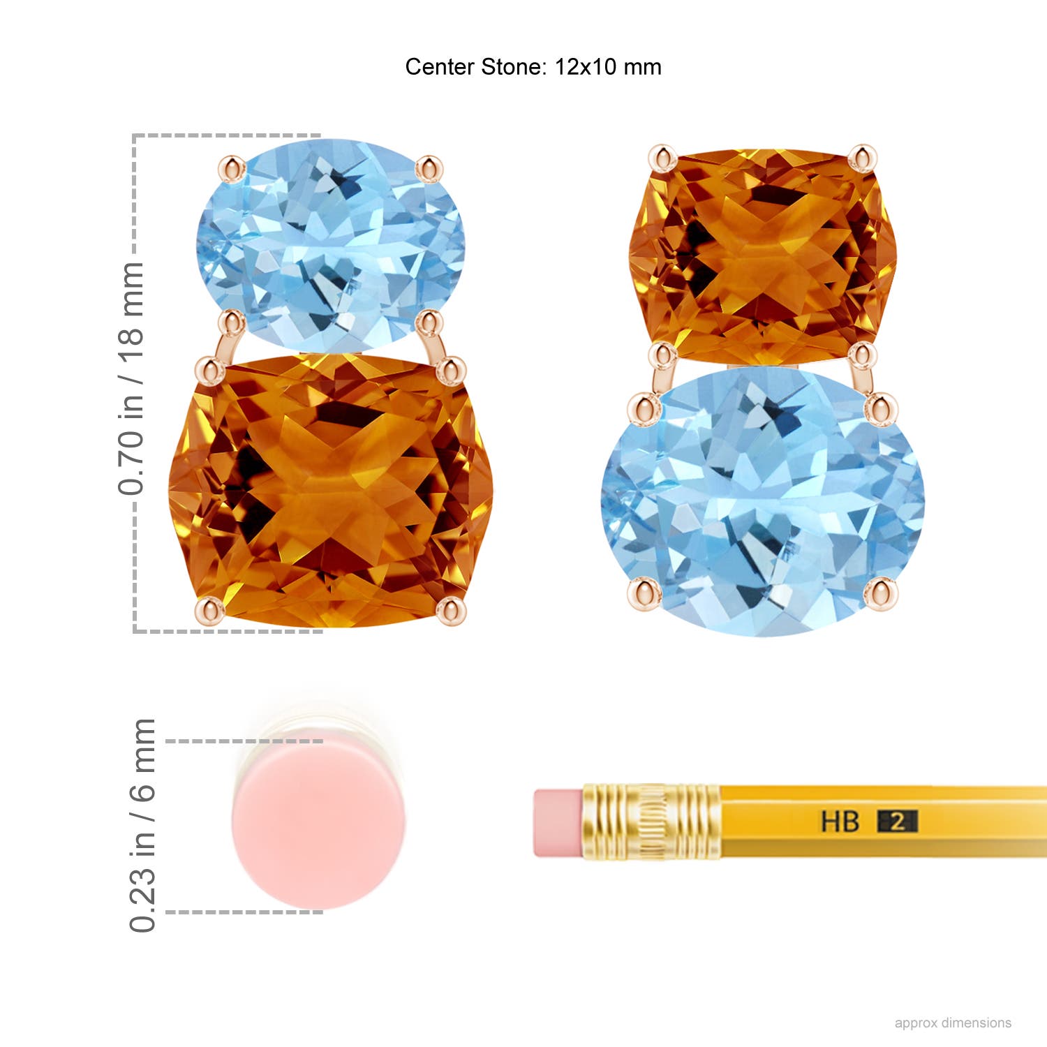 AAAA - Citrine / 13.75 CT / 14 KT Rose Gold