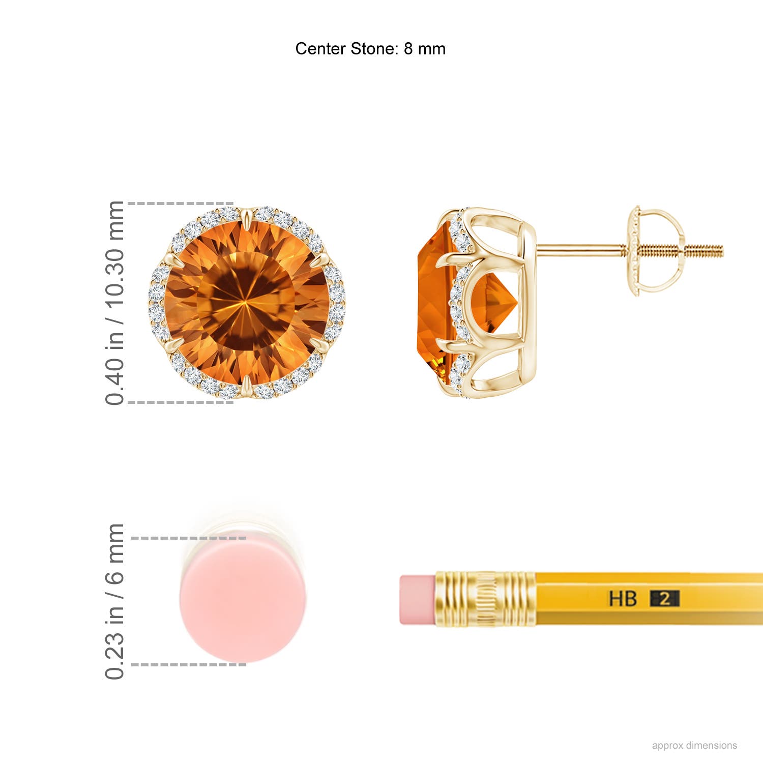 AAAA - Citrine / 3.74 CT / 14 KT Yellow Gold