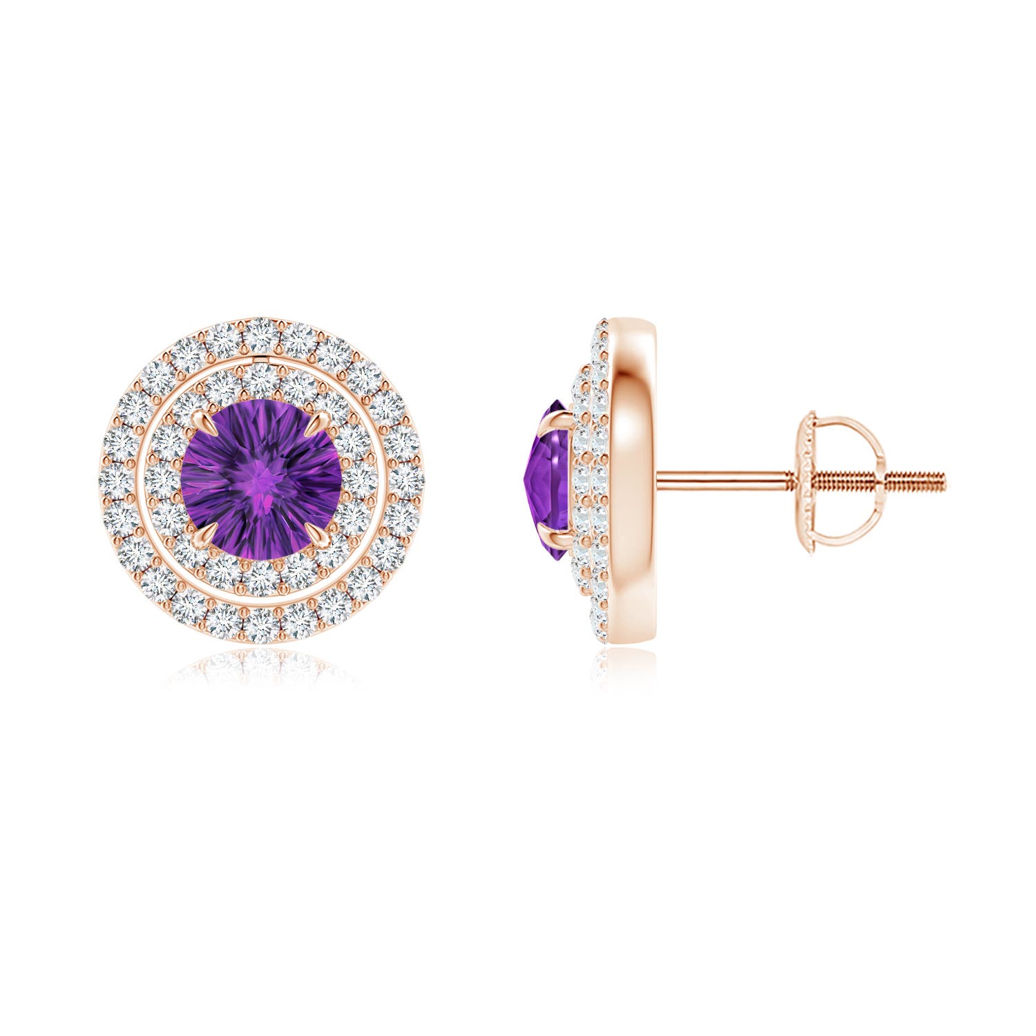 AAAA - Amethyst / 1.48 CT / 14 KT Rose Gold