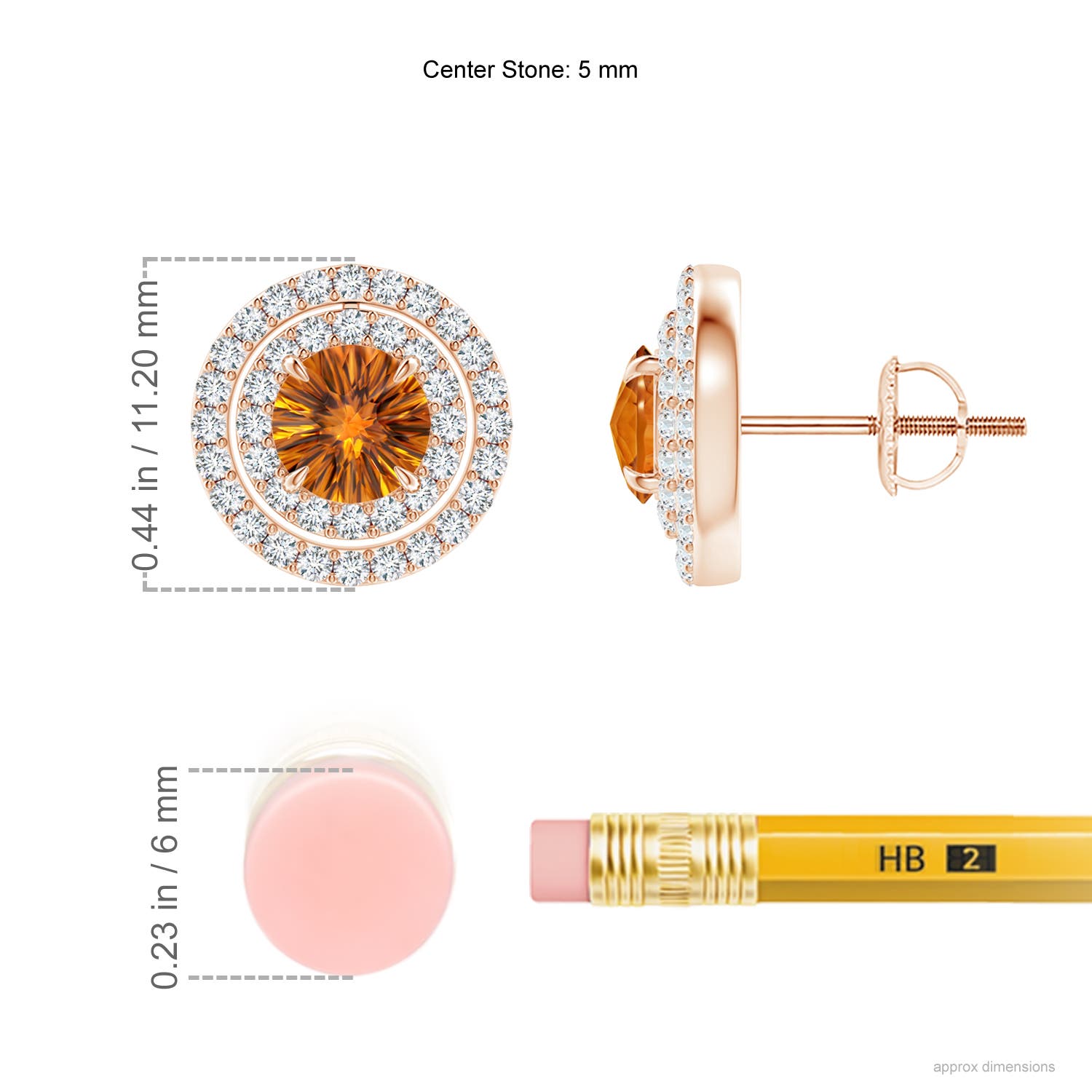 AAAA - Citrine / 1.48 CT / 14 KT Rose Gold